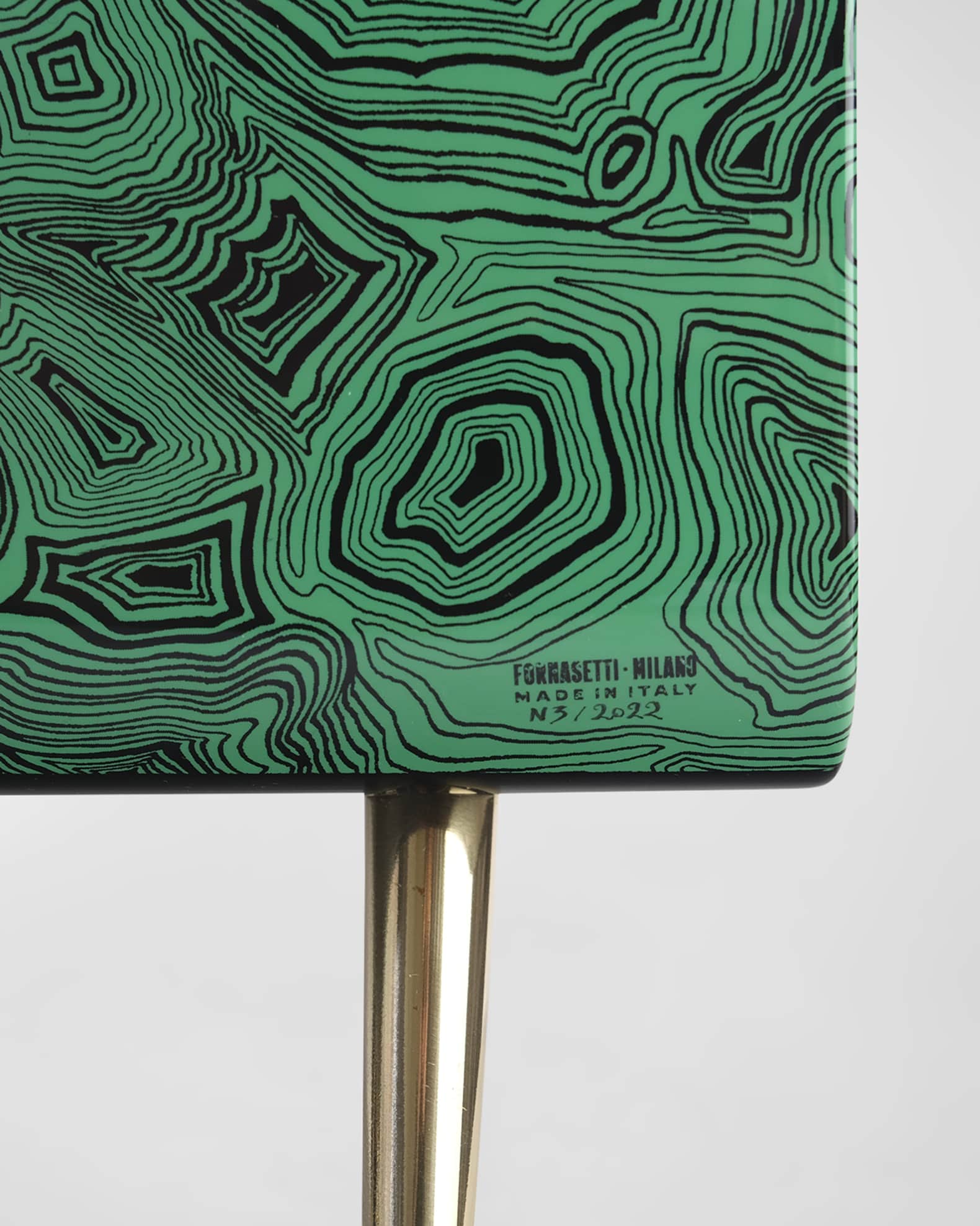 Fornasetti Serratura Malachite Magazine Rack | Neiman Marcus