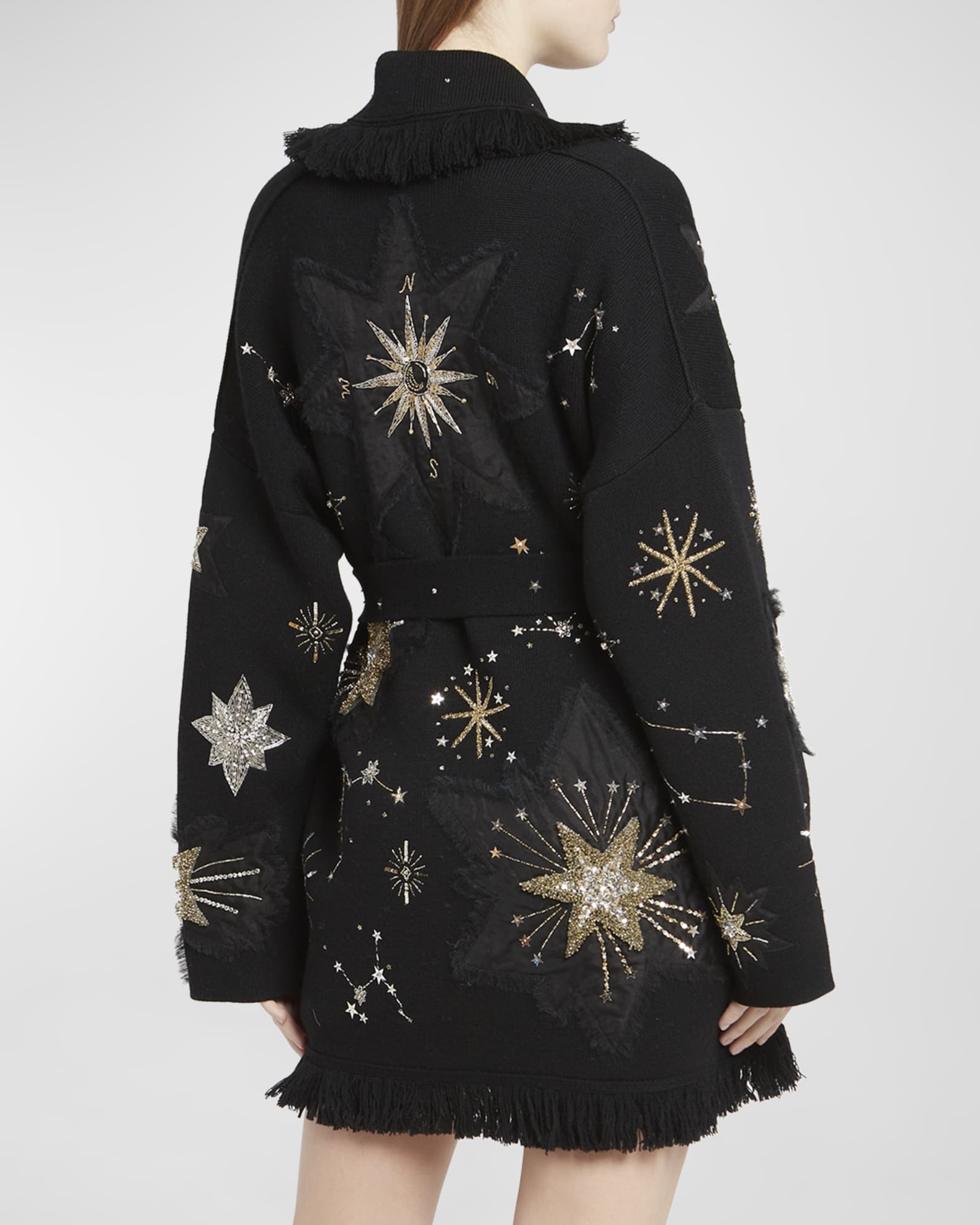 Alanui The Wandering Star Embellished Cardigan Neiman Marcus
