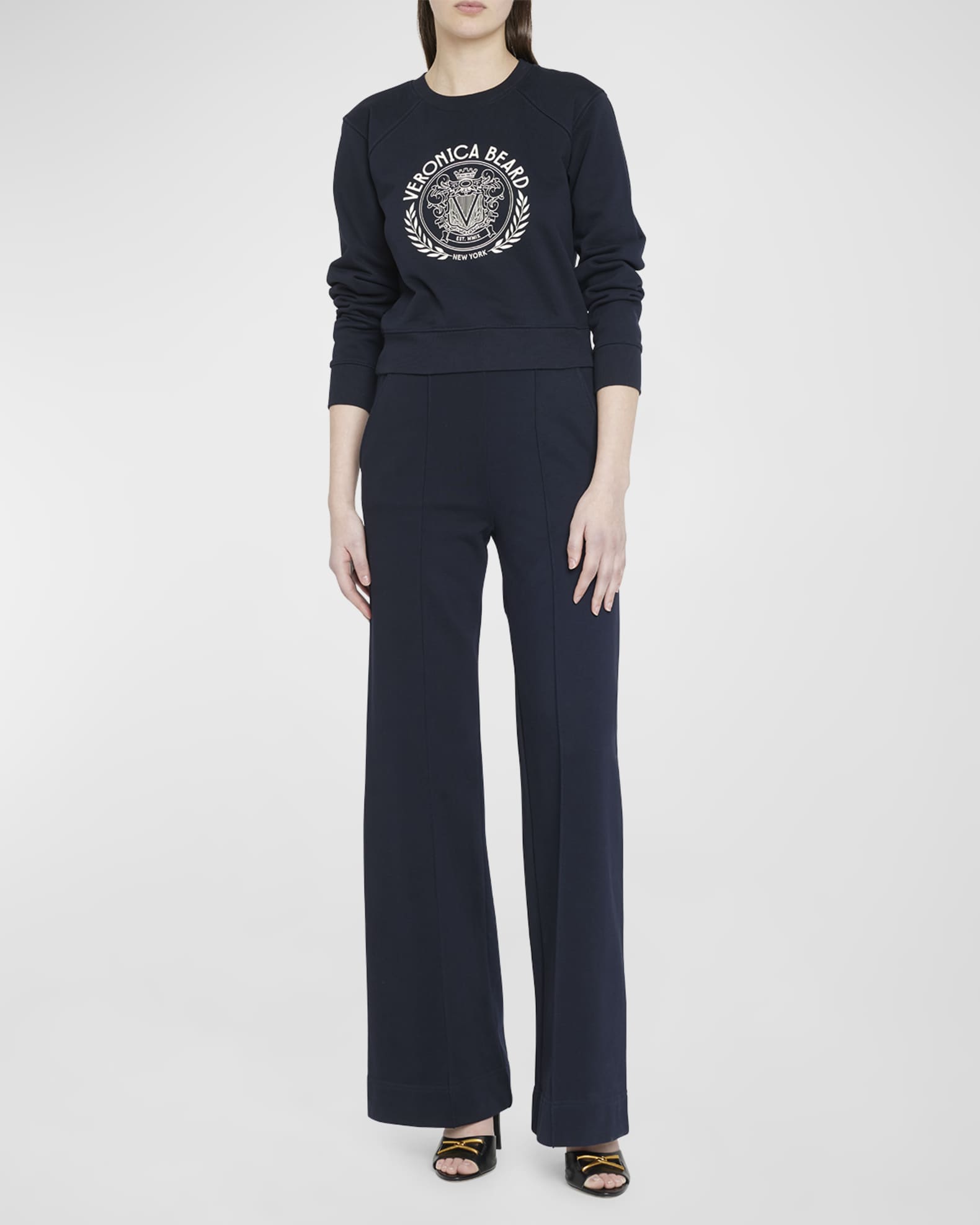 Veronica Beard Jeans Dover Knit Wide-Leg Pull-On Pants | Neiman Marcus
