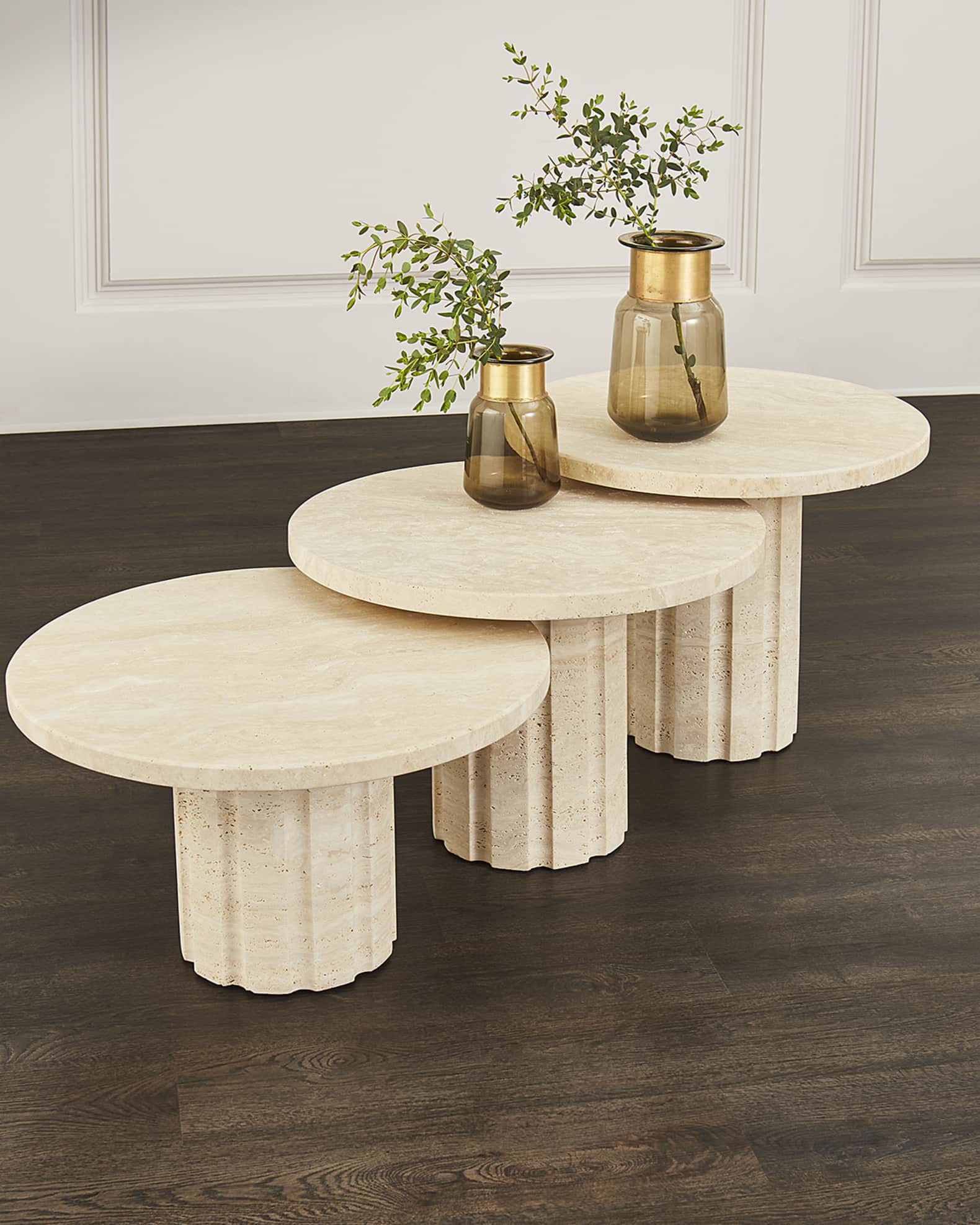 Interlude Home Amerigo Nesting Cocktail Tables, Set of 3 Neiman Marcus