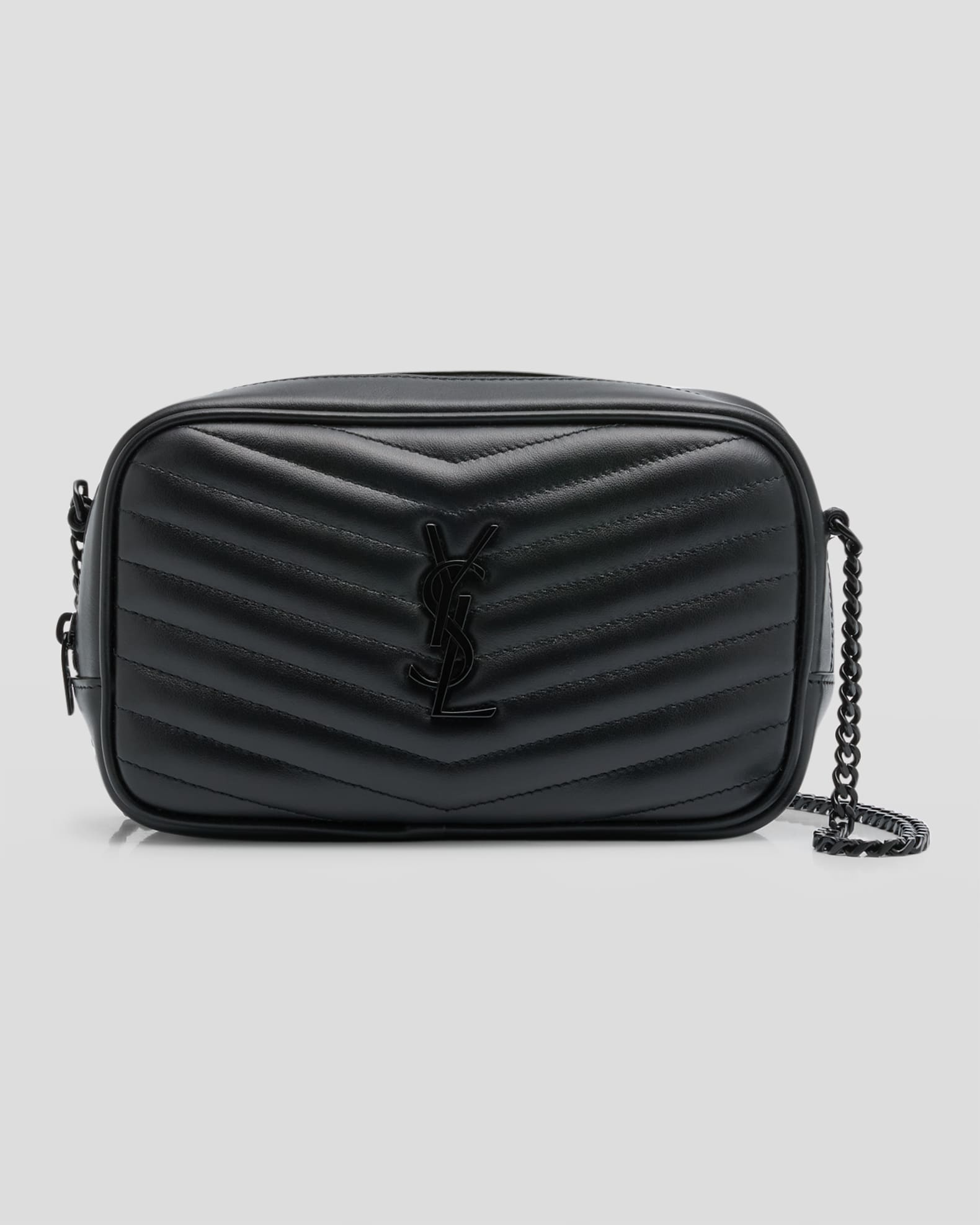 Saint Laurent Lou Mini YSL Camera Bag in Smooth Quilted Leather Neiman Marcus