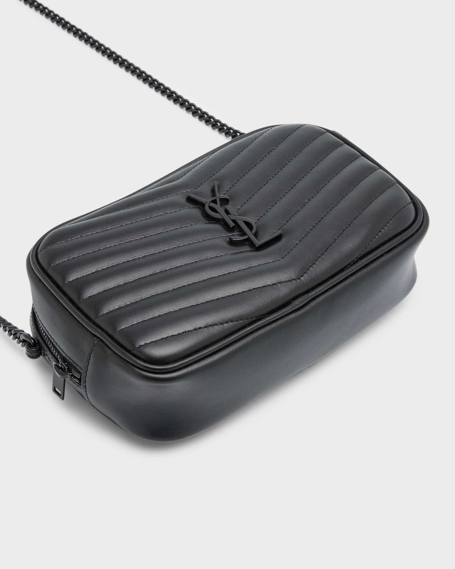 Saint Laurent Lou Mini YSL Camera Bag in Smooth Quilted Leather Neiman Marcus