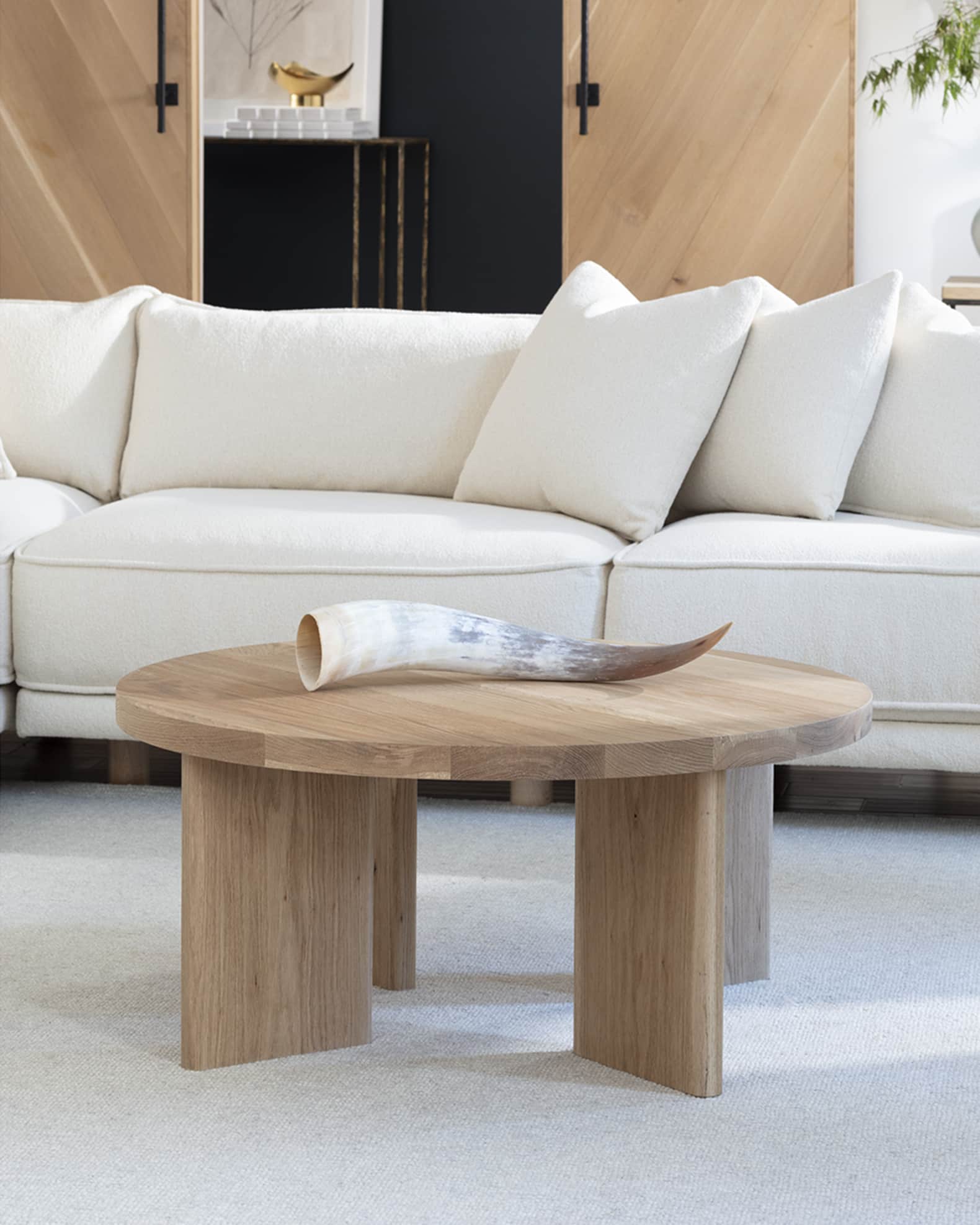 Regina Andrew Fraya Large Round Cocktail Table | Neiman Marcus