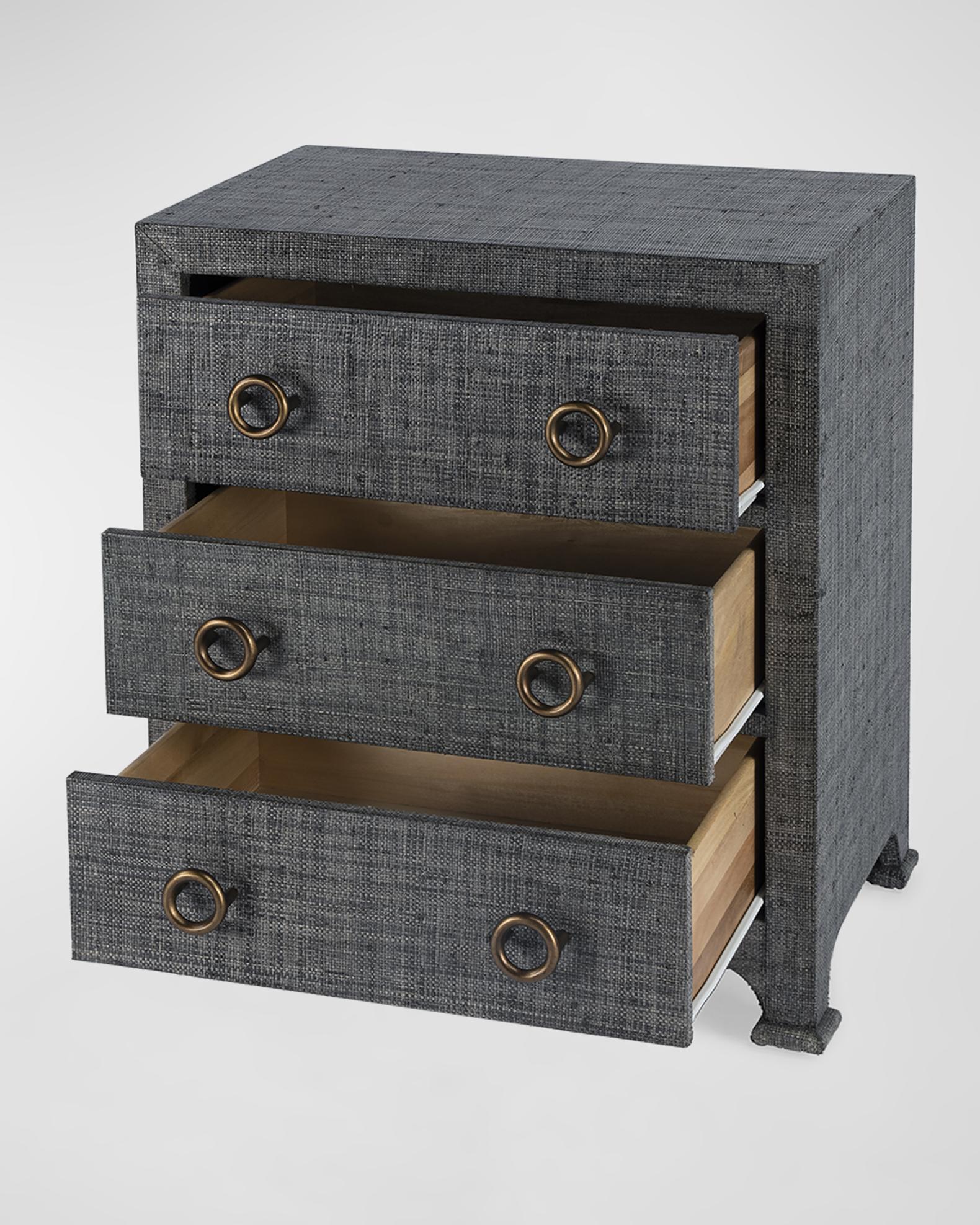 Butler Specialty Co Camila 3-Drawer Raffia Chest | Neiman Marcus