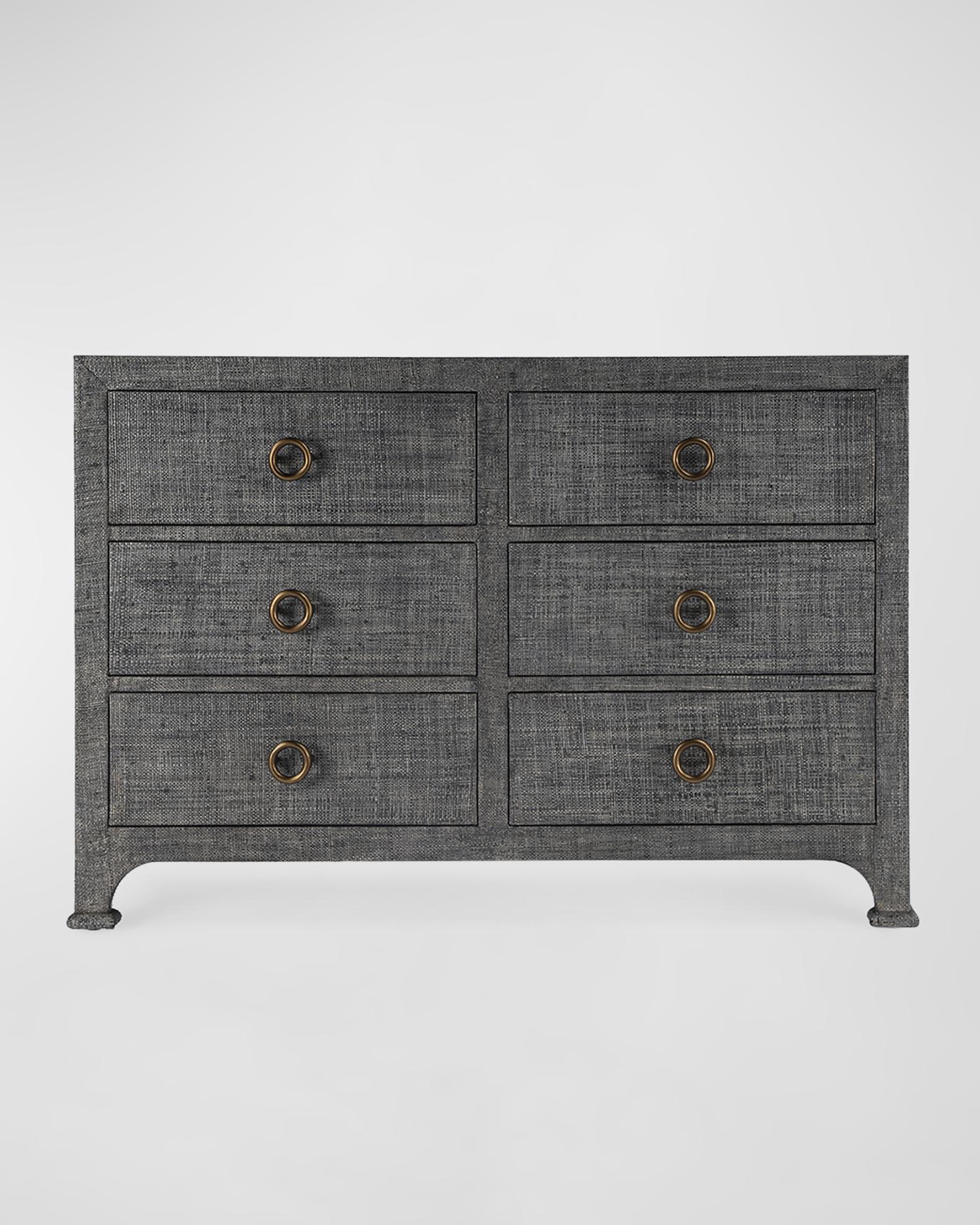 Butler Specialty Co Camila Raffia Six-Drawer Dresser | Neiman Marcus