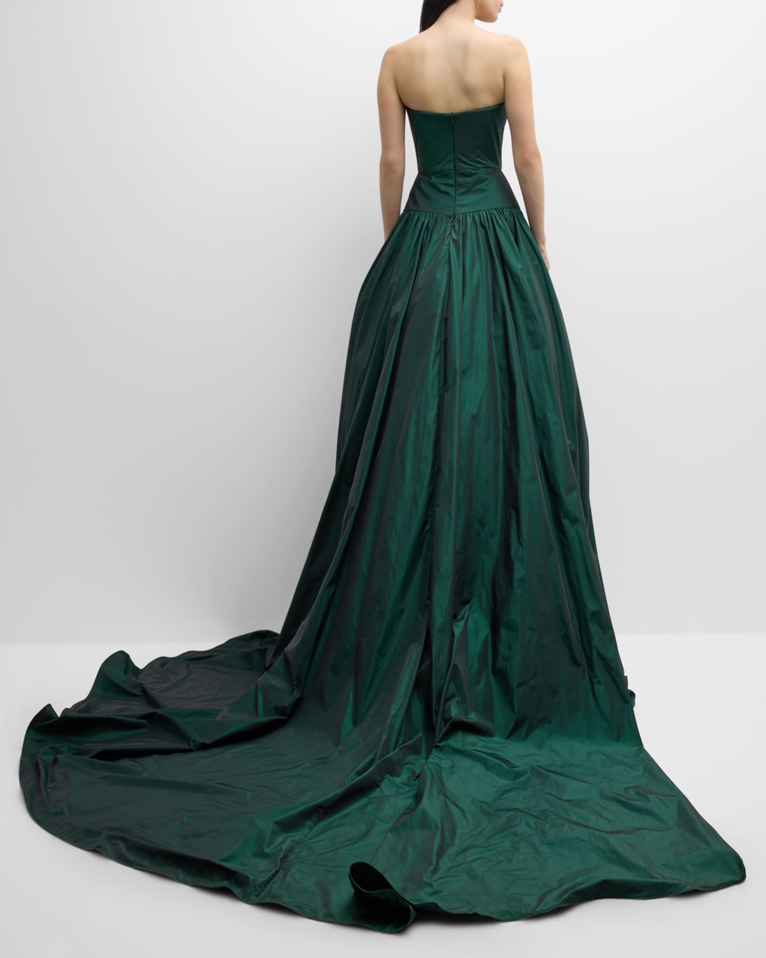 Sale Strapless Taffeta Gown Size 10  Style 607 main image 1