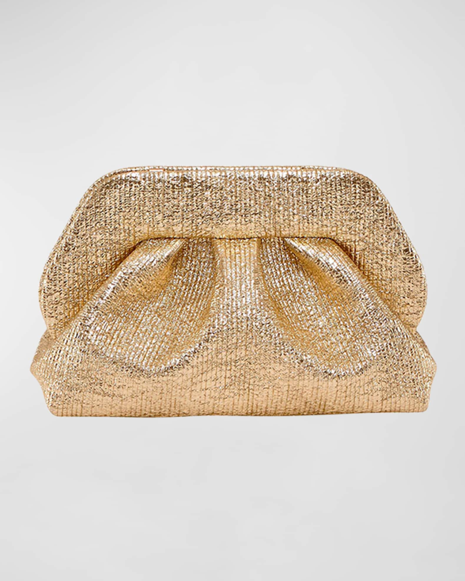 Tia Metallic Eco Fabric Clutch Bag