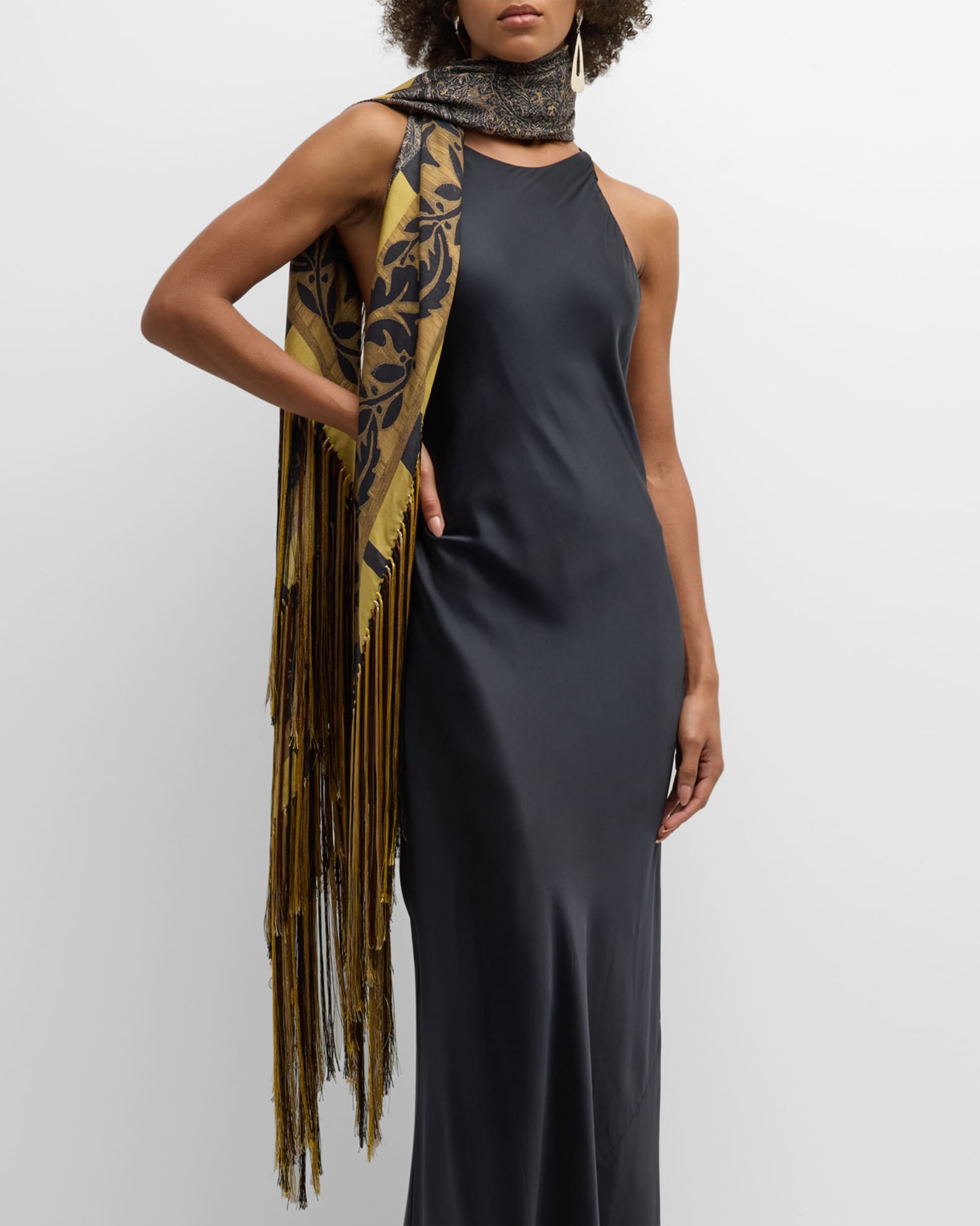 Pierre-Louis Mascia Patterned Silk Scarf