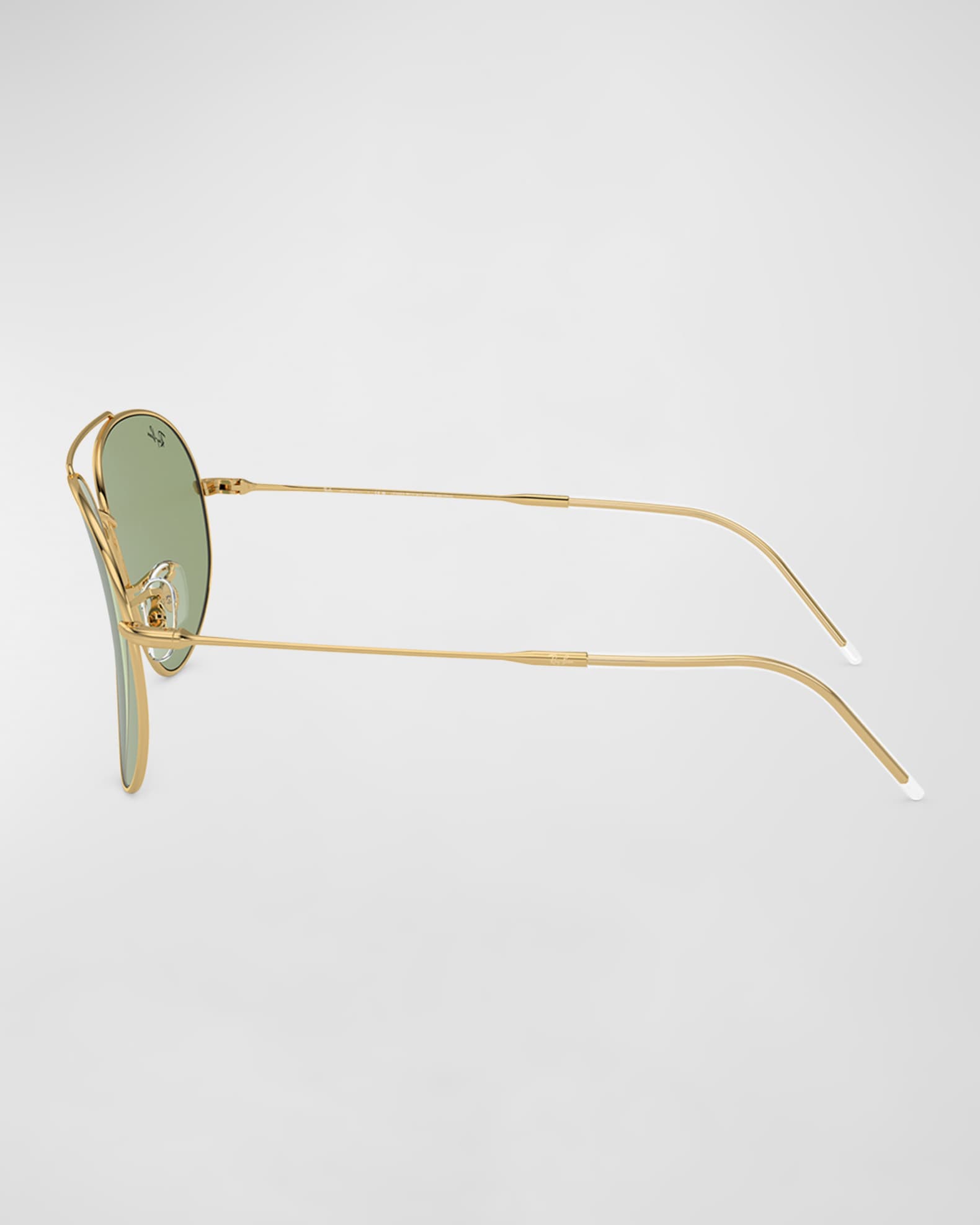 Golden Metal & Plastic Aviator Sunglasses  1
