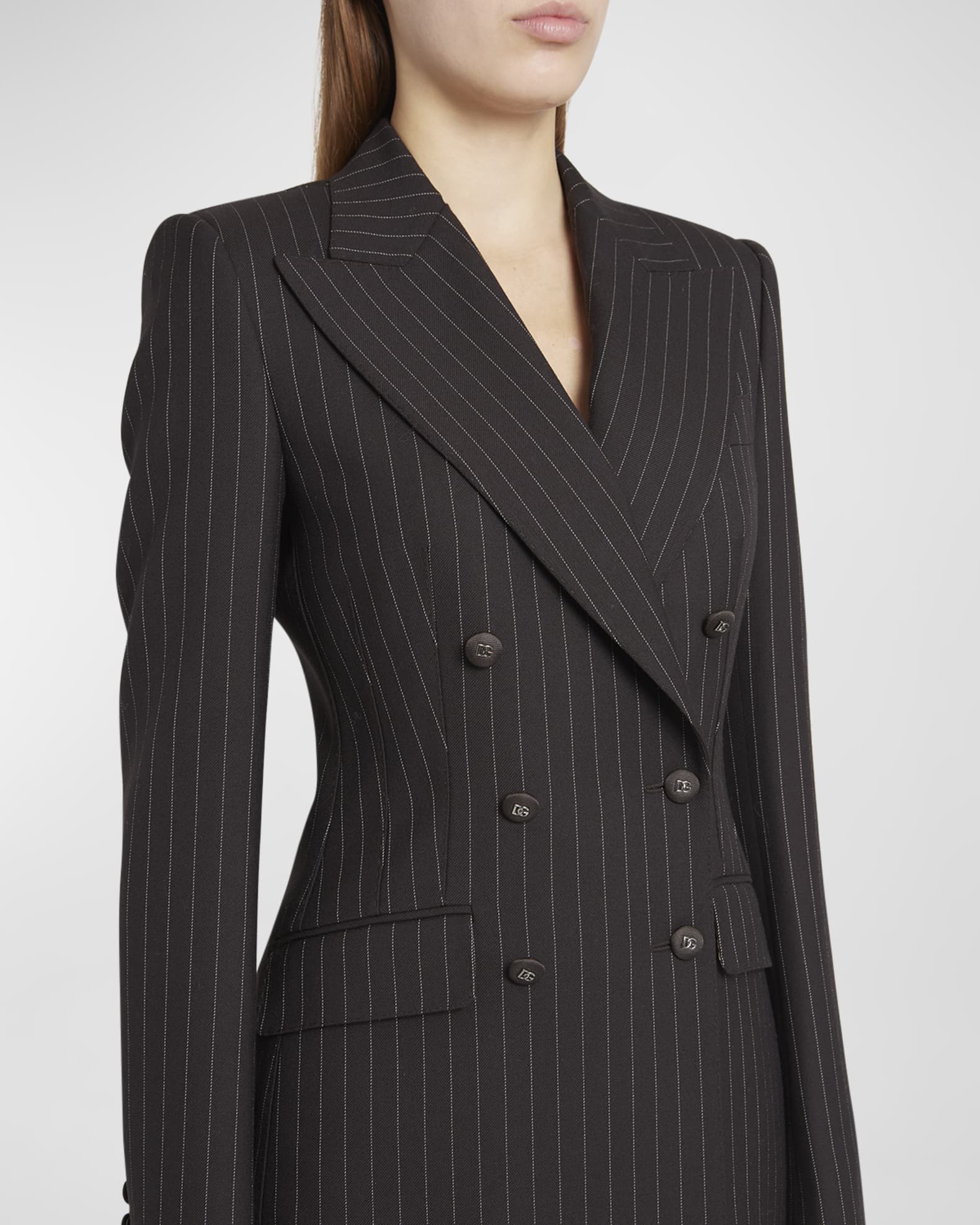 DoubleBreasted Pinstripe Suit Neiman Marcus