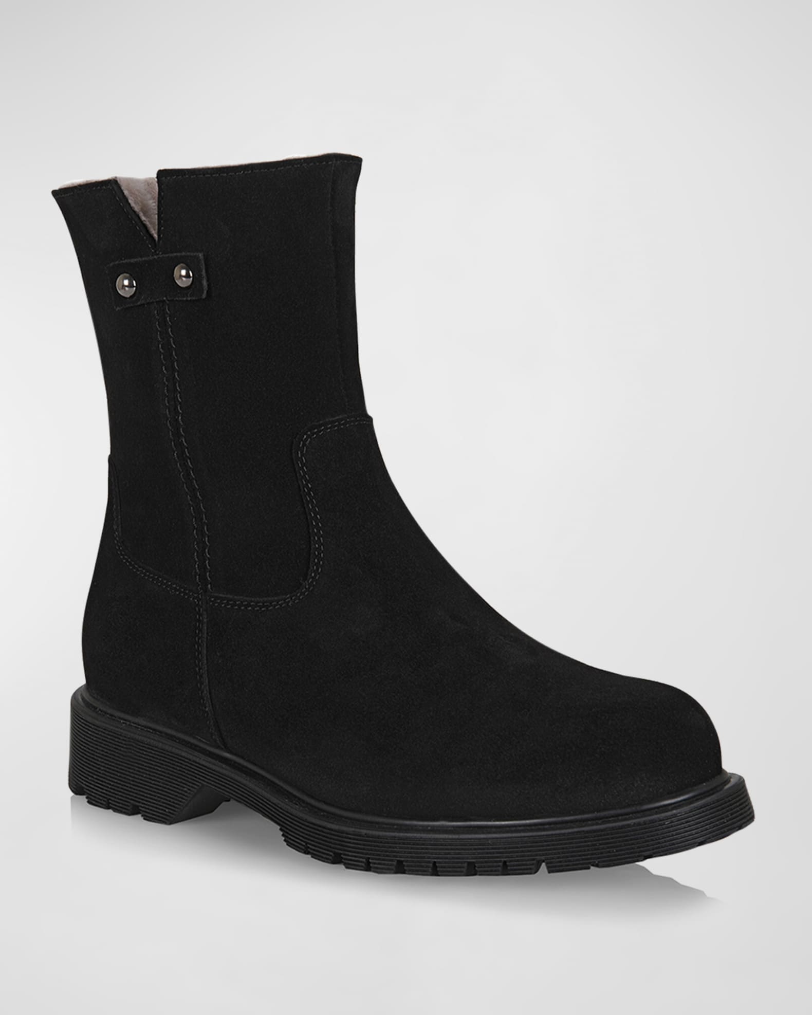Hunter Suede Shearling Winter Boots