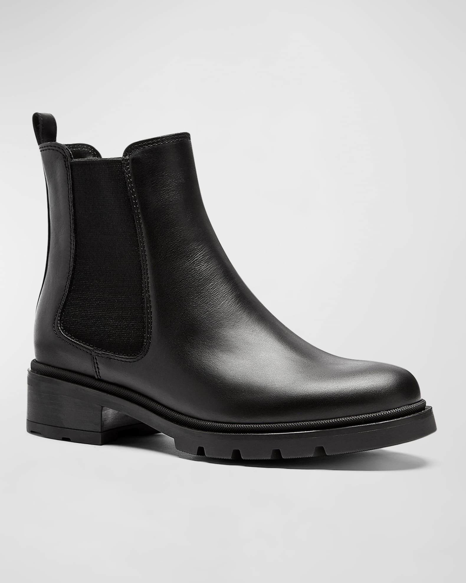 La Canadienne Sorento Waterproof Block Heel Chelsea Boots Black