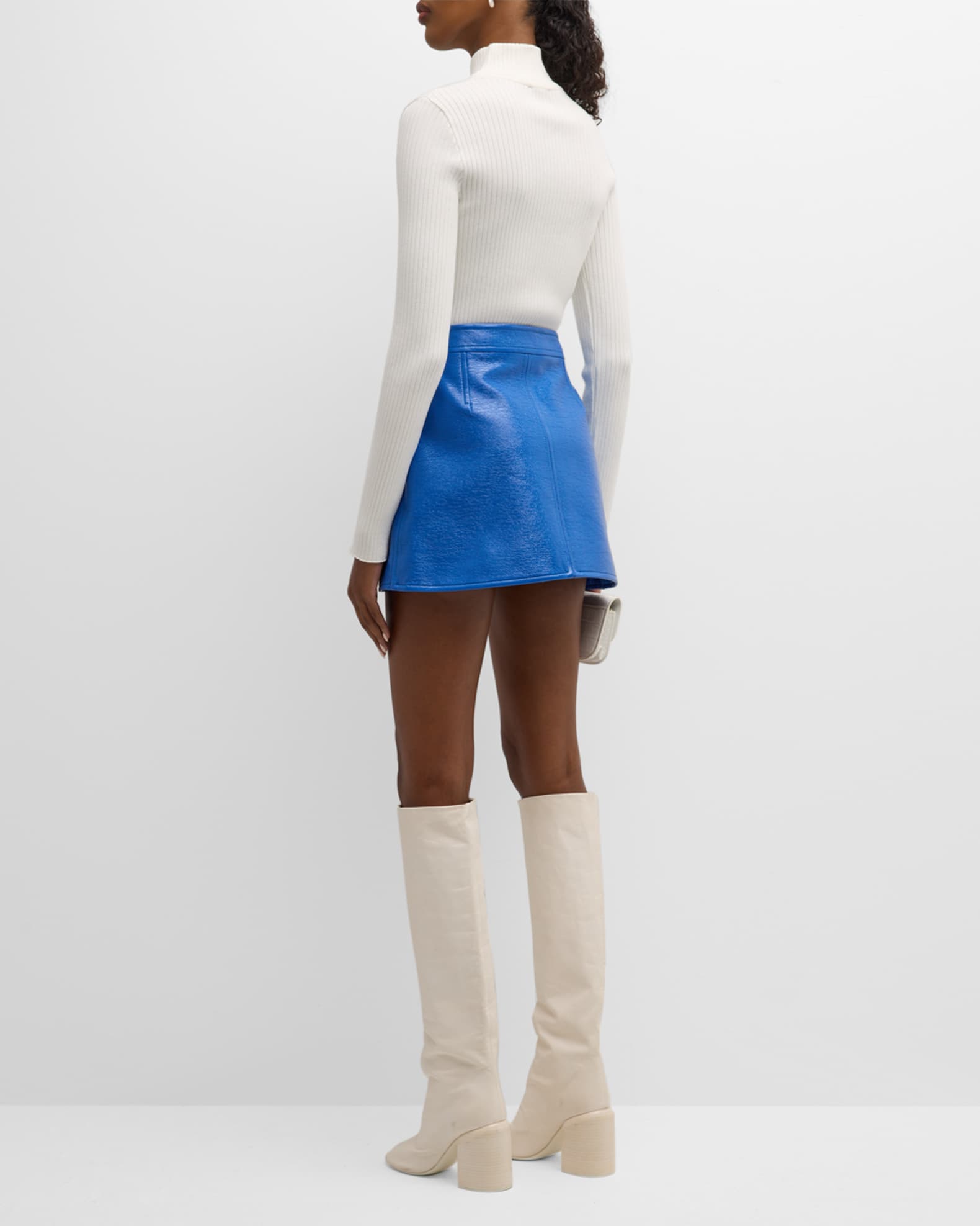 Reedition Vinyl Mini Skirt | Neiman Marcus