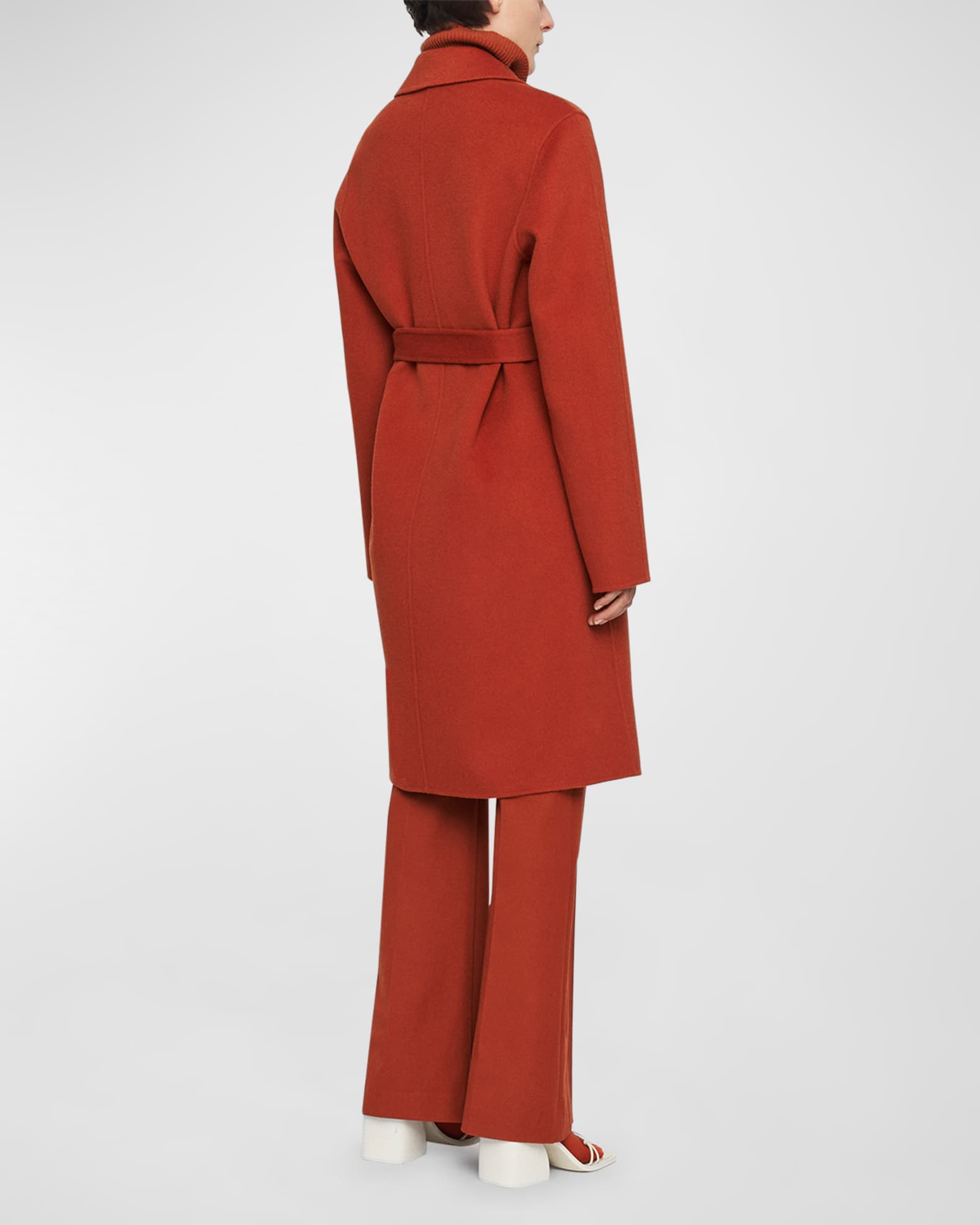 Joseph Cenda Double-Face Wool-Cashmere Wrap Coat | Neiman Marcus