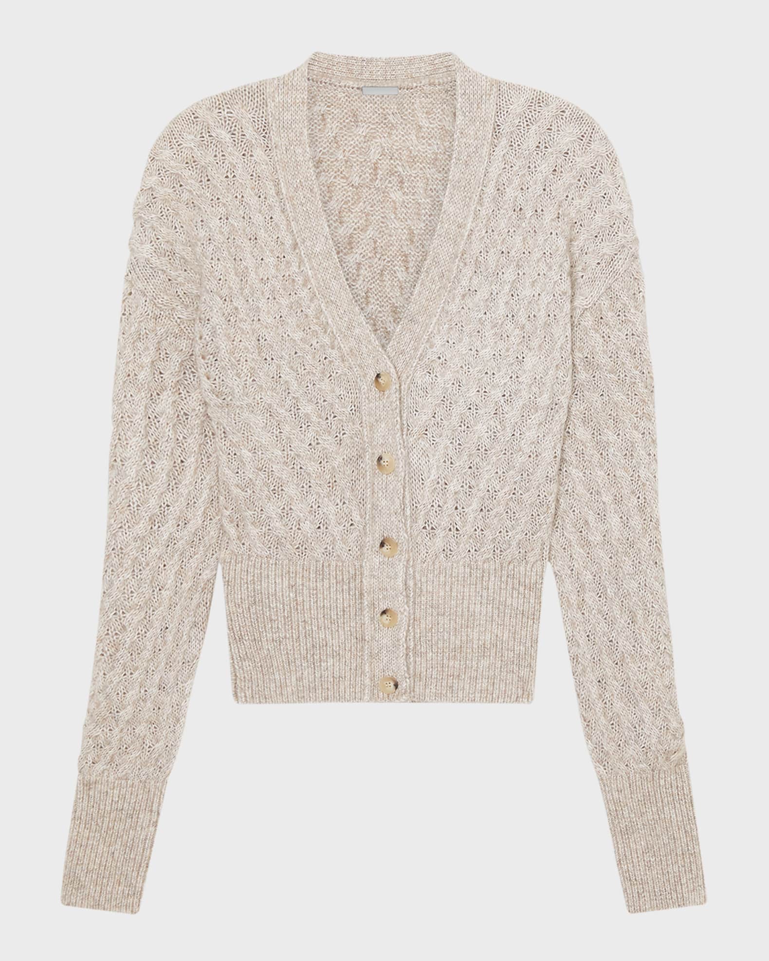 Joseph Button-Down Cable-Knit Cardigan | Neiman Marcus
