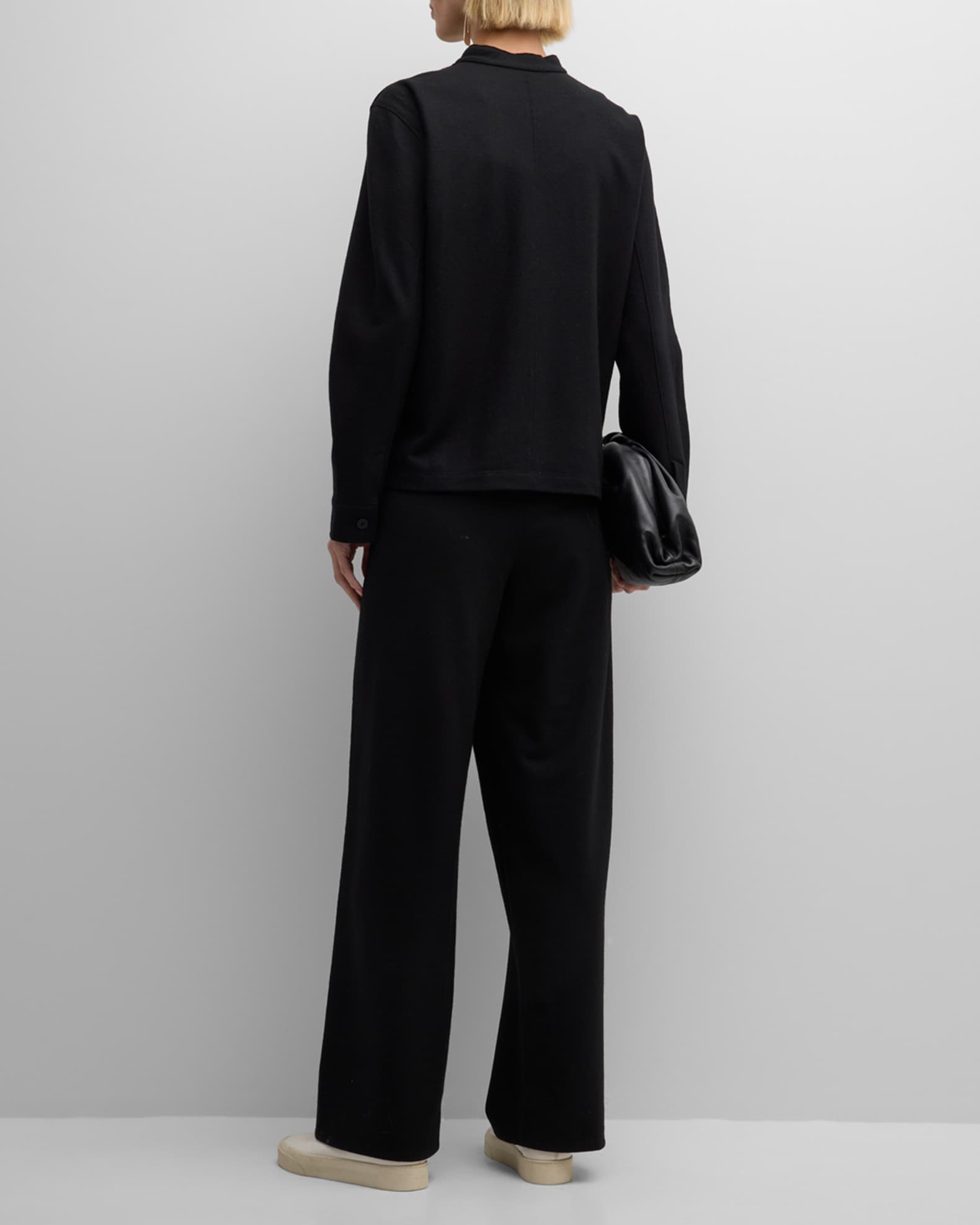 Eileen Fisher Missy Boiled Wool Shirt Jacket | Neiman Marcus