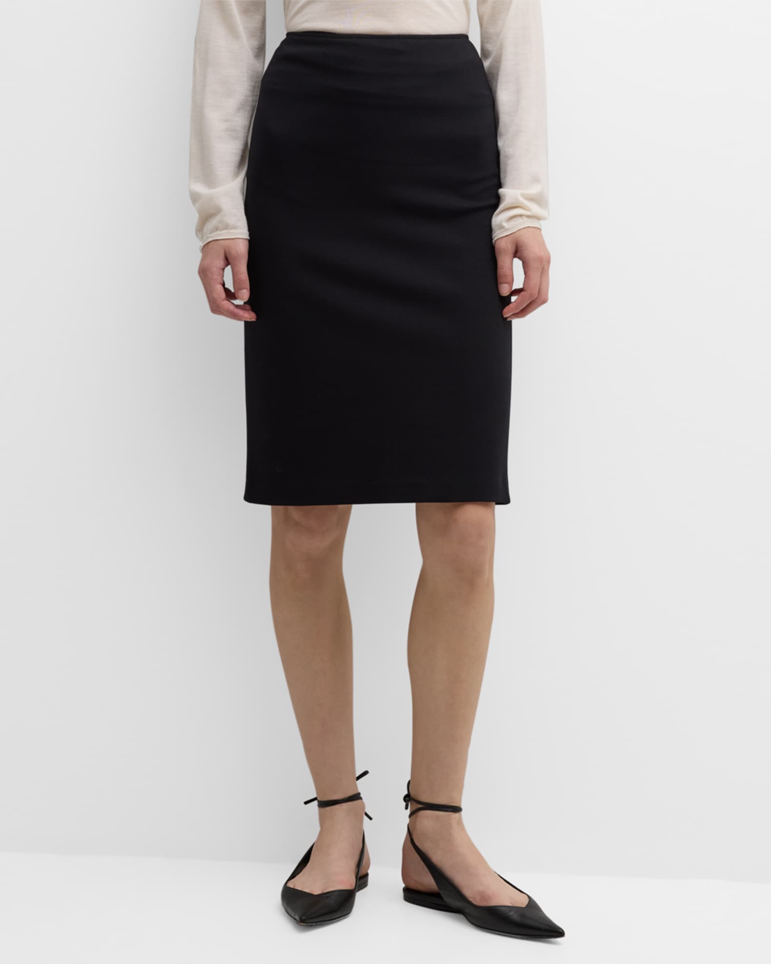 Milano Jersey Midi Pencil Skirt 1