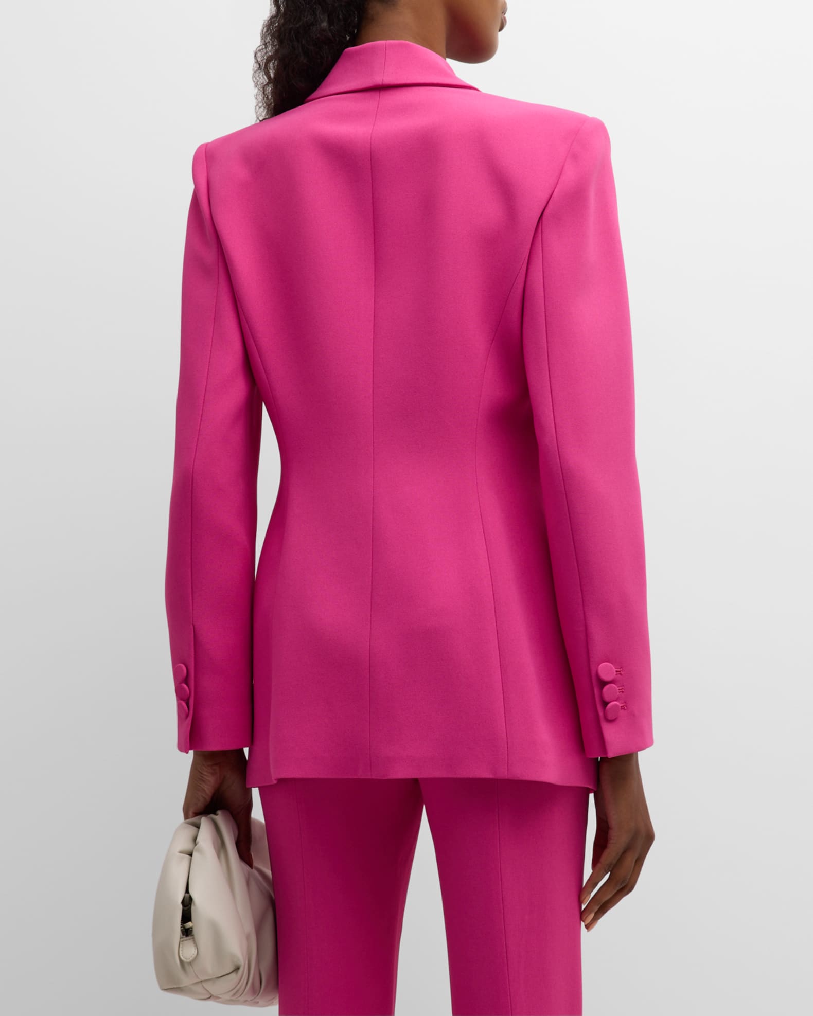 Emporio Armani Knot-Front Crepe Cady Jacket | Neiman Marcus