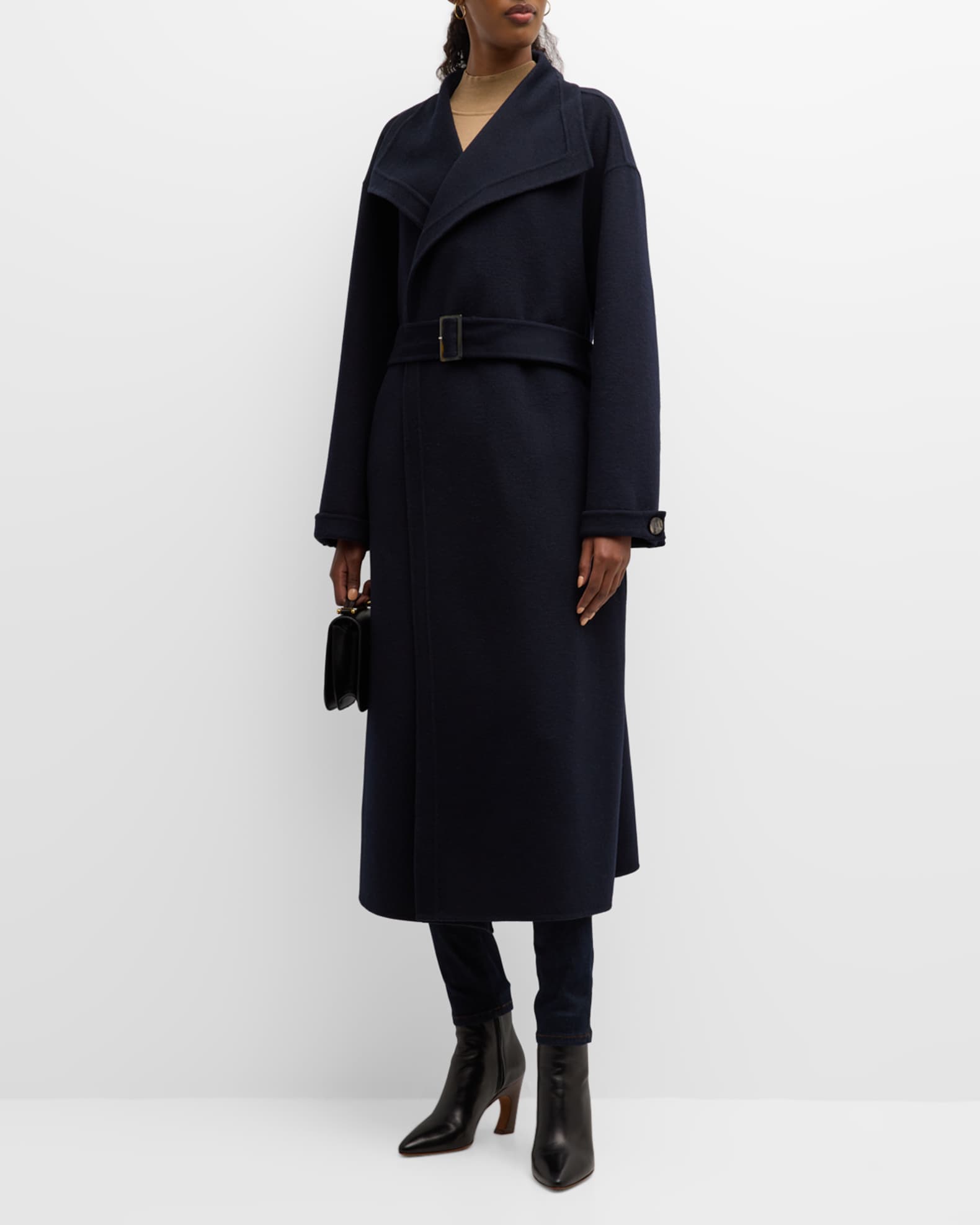 Virgin Wool Blend Coat