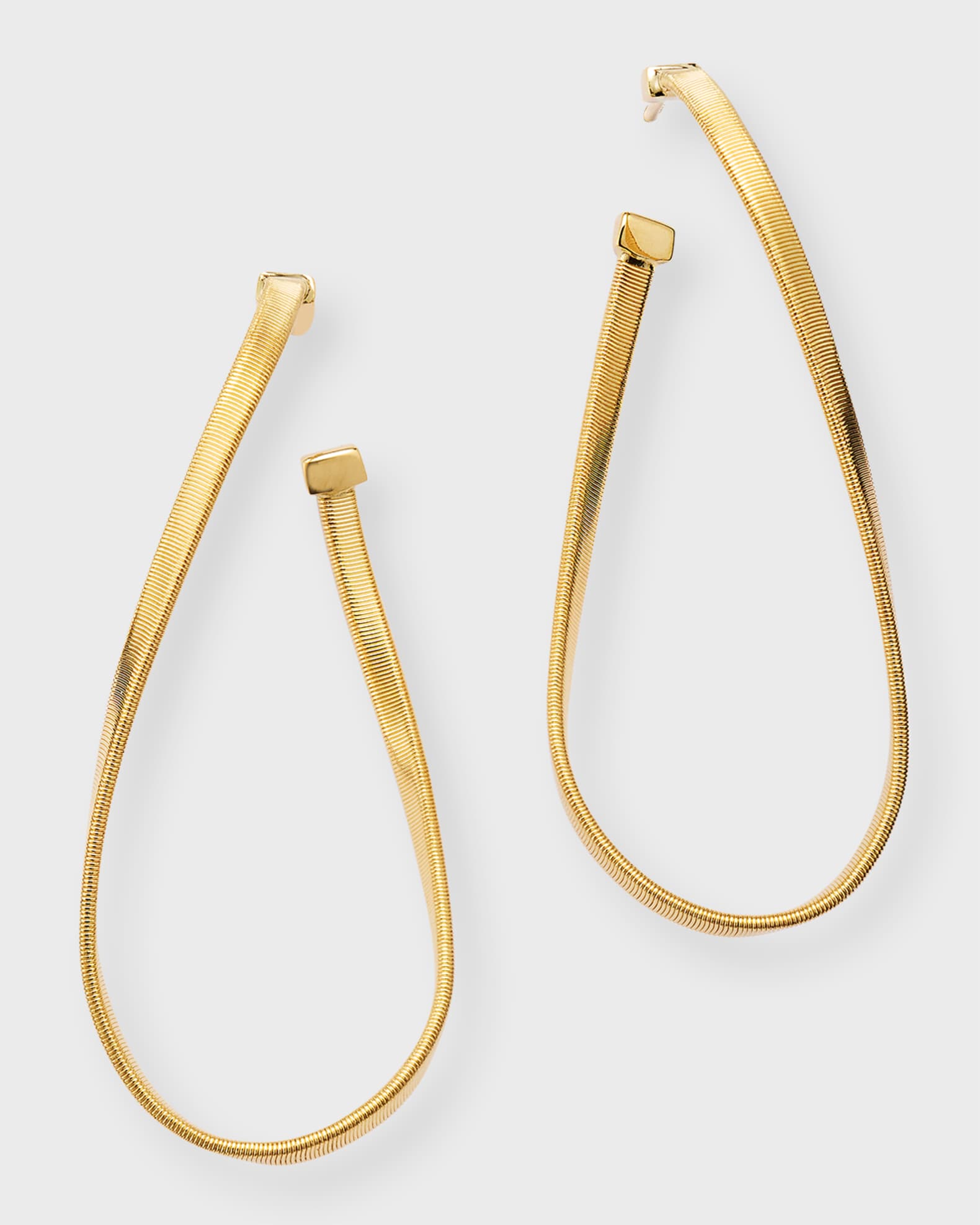 18K Gold Marrakech Large Twisted Hoop Earrings 0