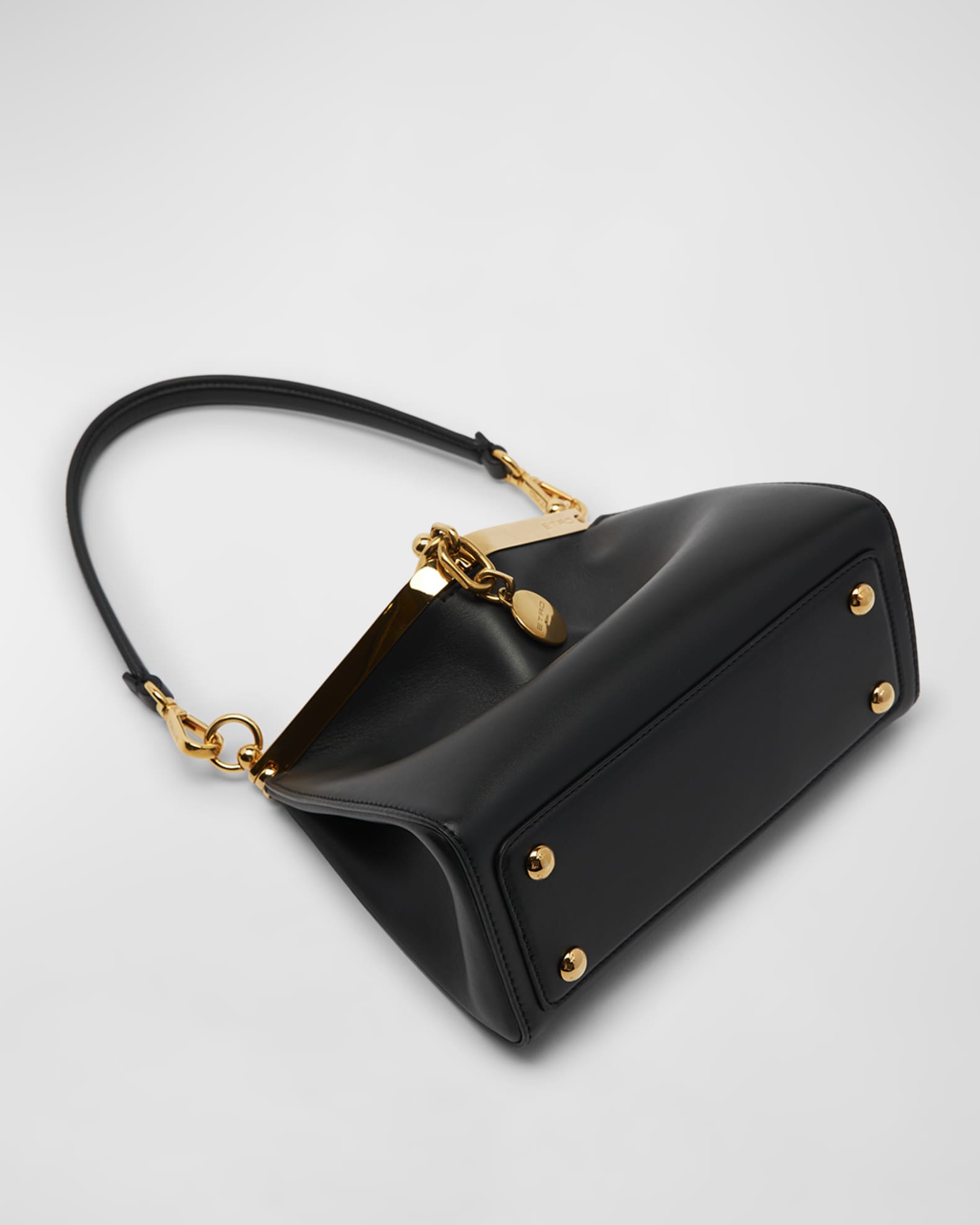 Mini Vela Leather Shoulder Bag