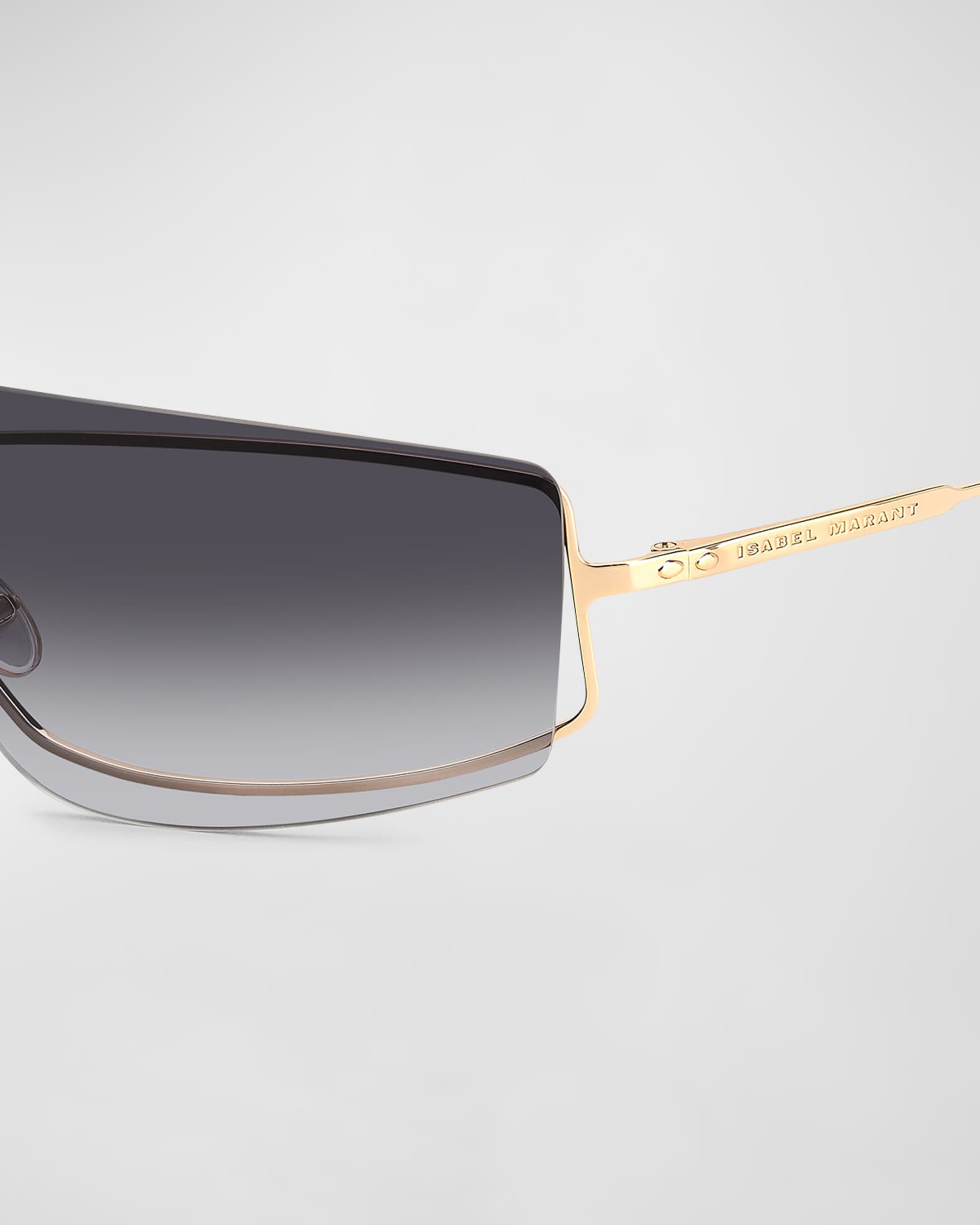 Metal & Acetate Shield Sunglasses 1