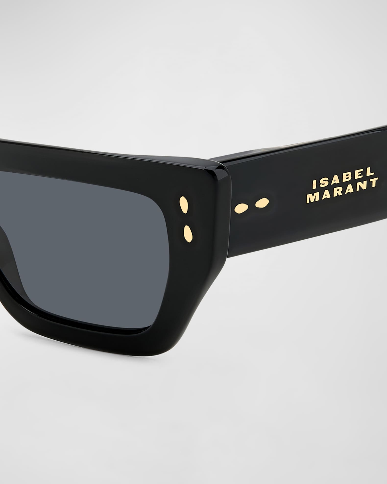 Logo Acetate Rectangle Sunglasses 1