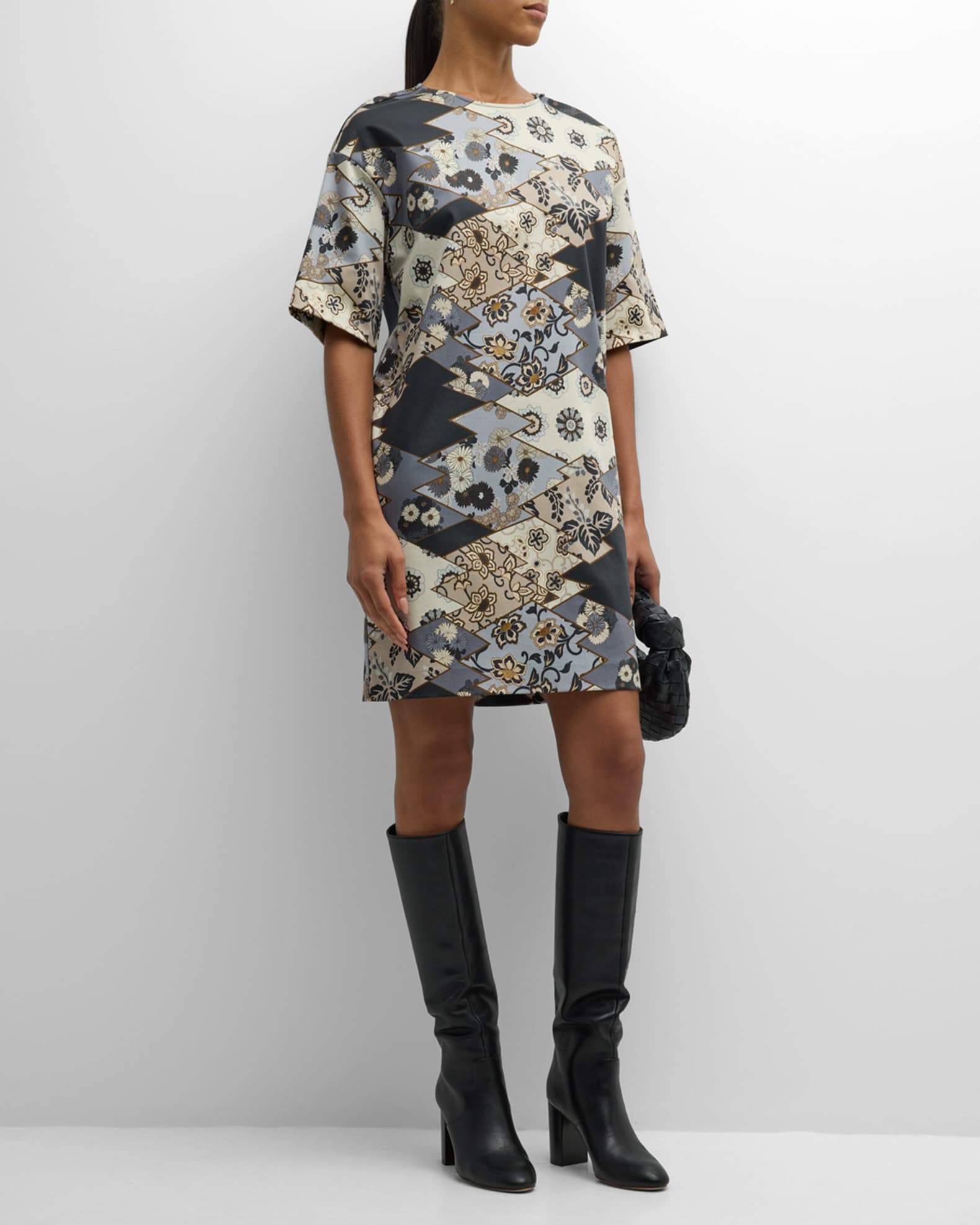 Silk tee shirt dress 2025