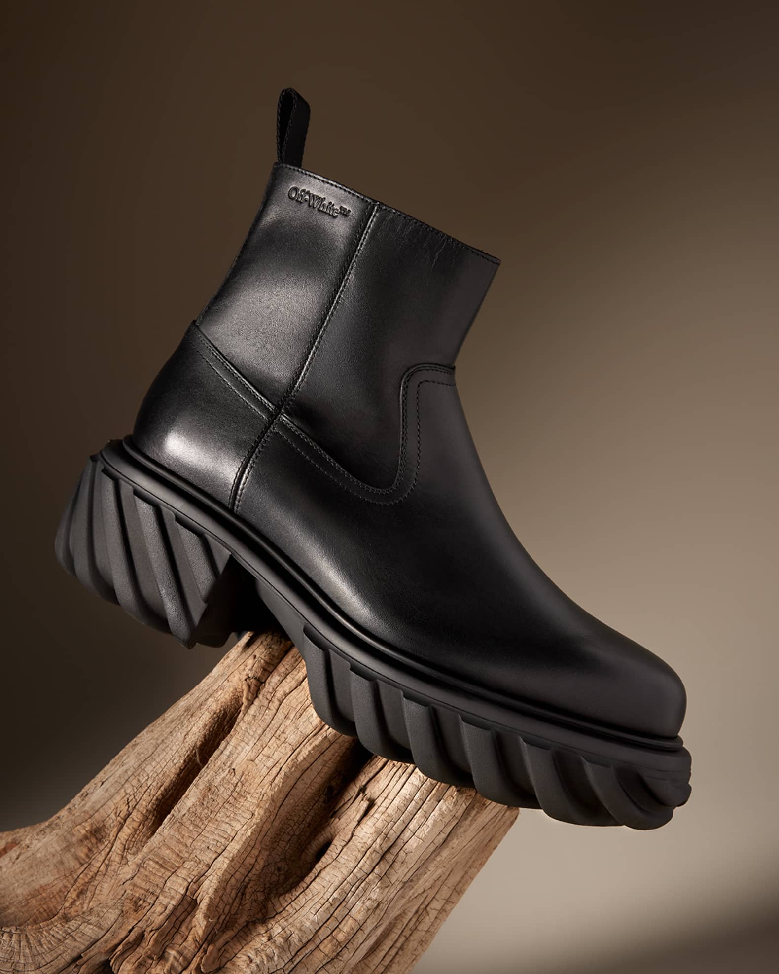 Men s Exploration Tractor Motor Leather Ankle Boots