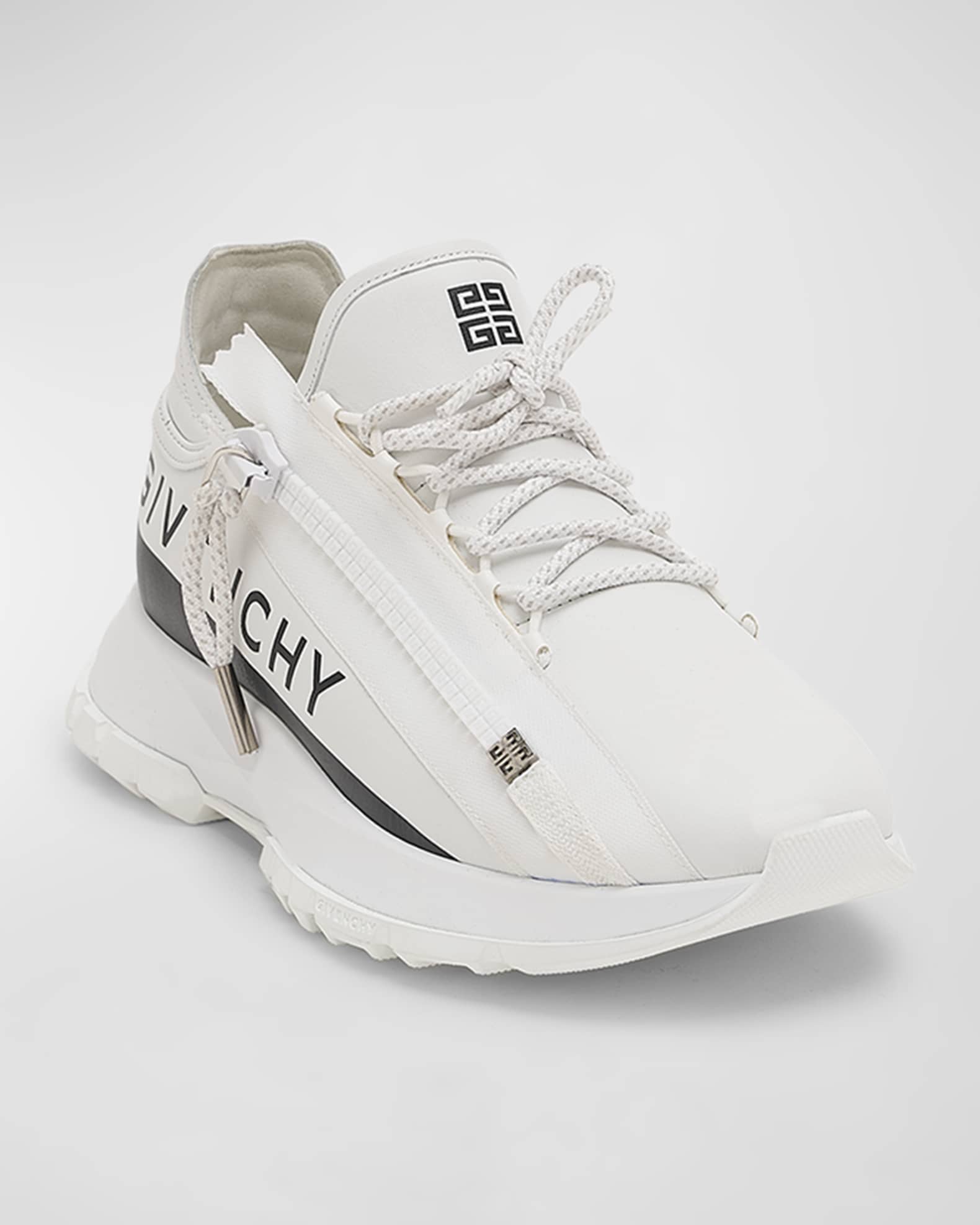 Givenchy Spectre Leather Zip Runner Sneakers Neiman Marcus