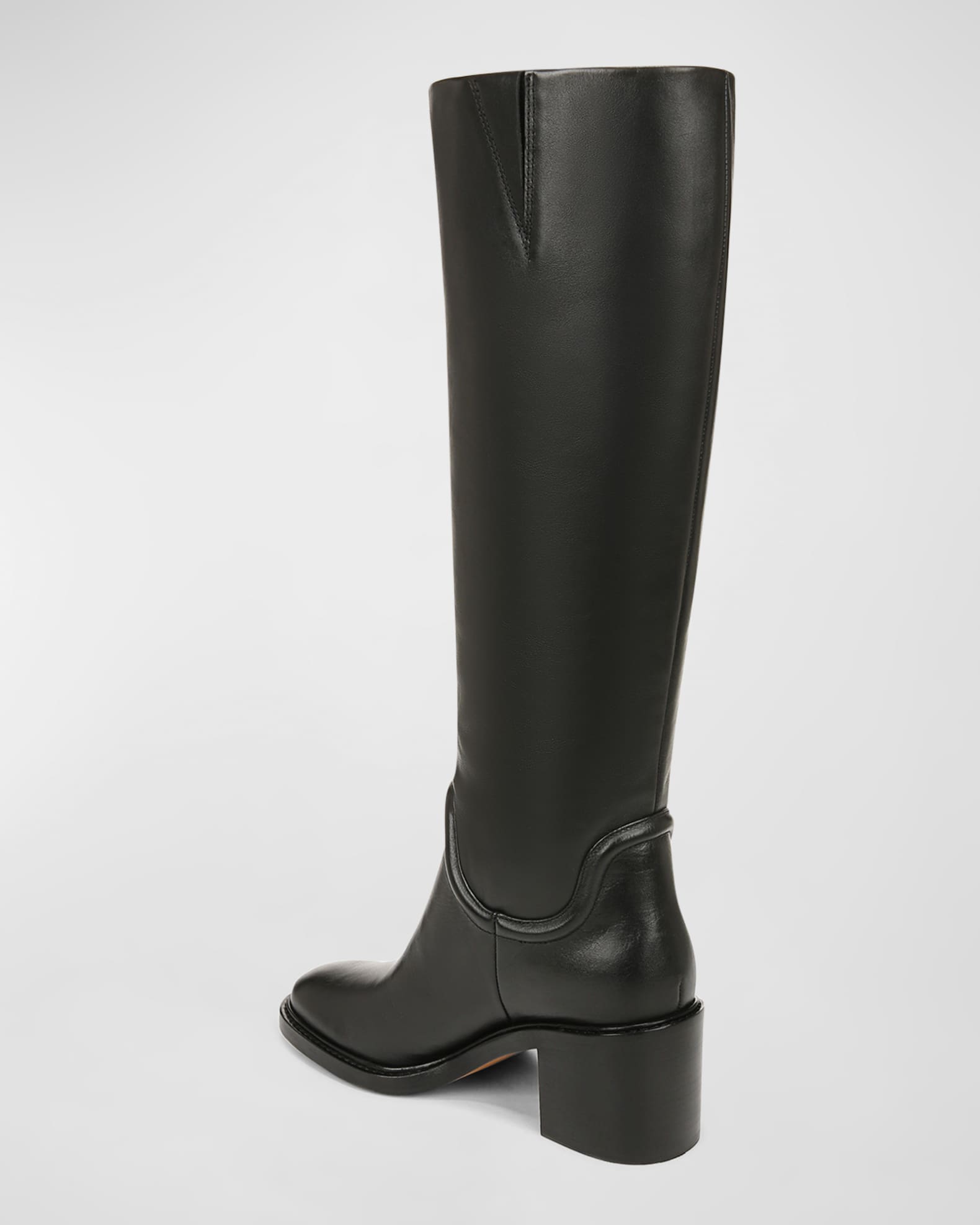 Fabian Block-Heeled Leather Boots | Neiman Marcus