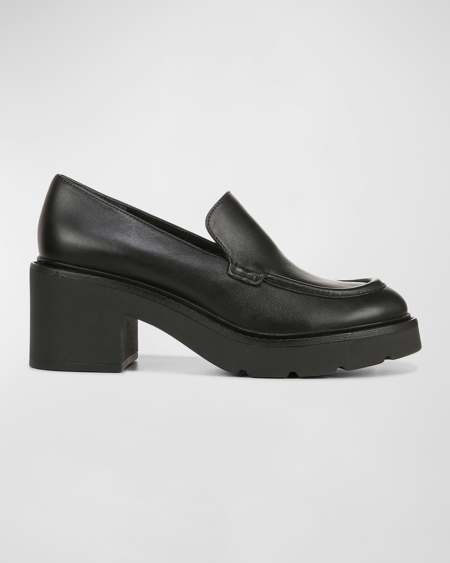 Vince Rowe Platform Leather Loafers | Neiman Marcus