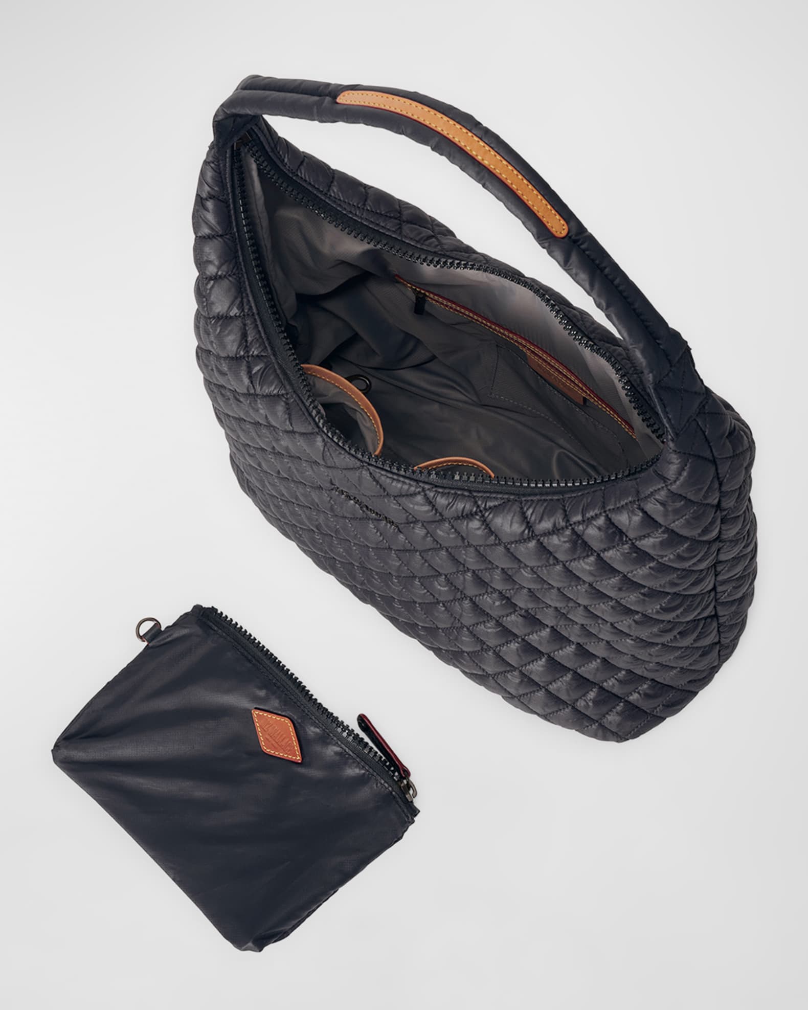 MZ WALLACE Metro Large Quilted Nylon Shoulder Bag | Neiman Marcus