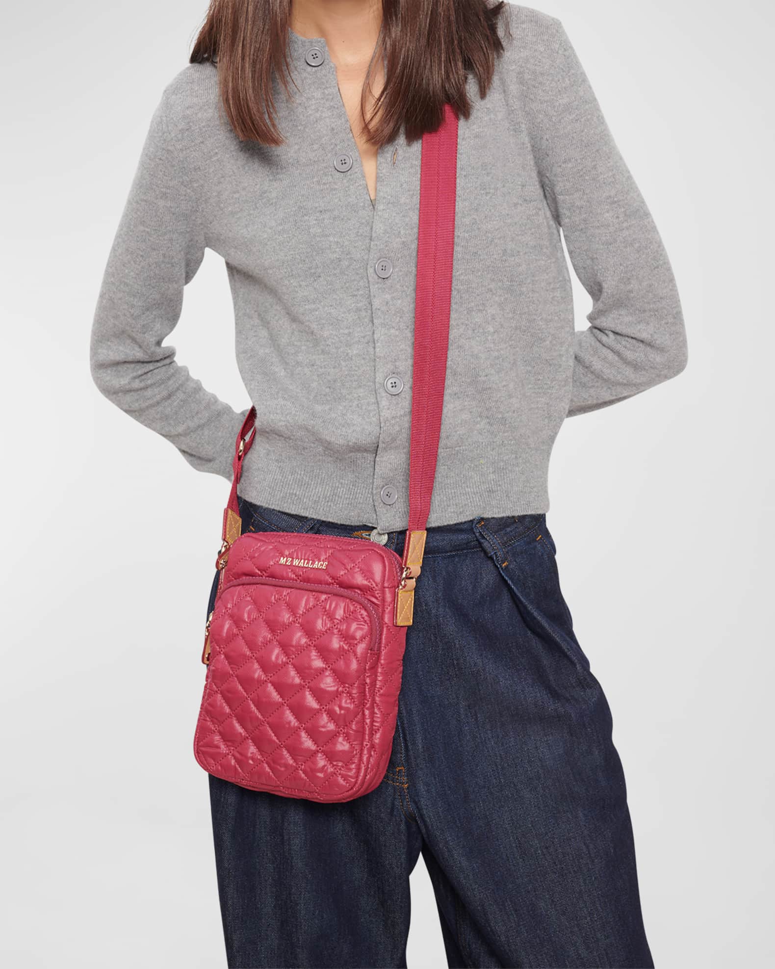 MZ WALLACE Metro Quilted Nylon Crossbody Bag Neiman Marcus