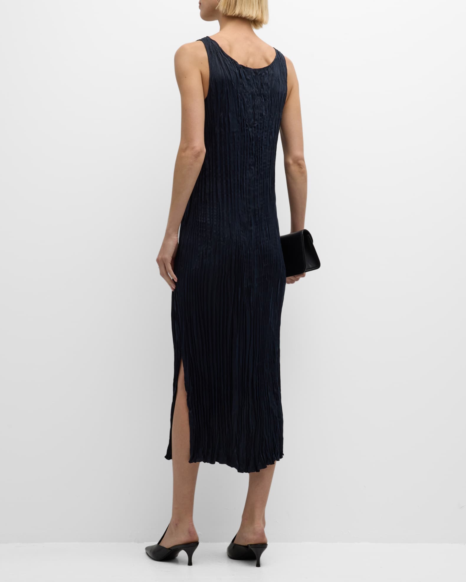 Ingrid Cupro Sleeveless Romper W/ Side Tabs
