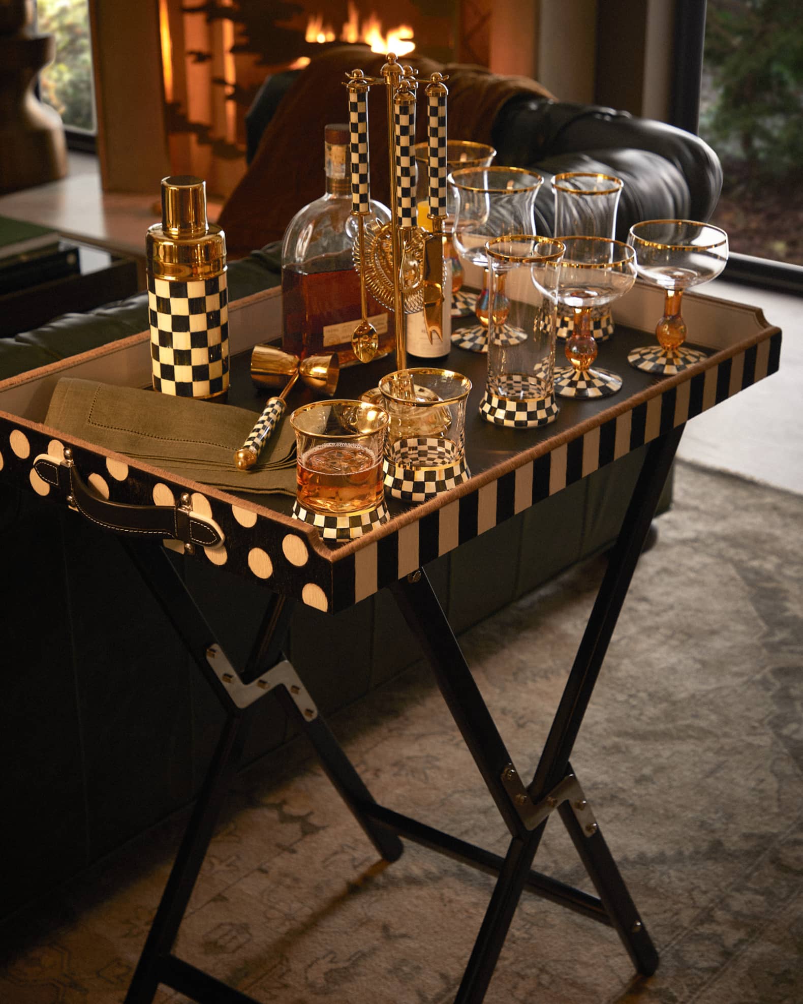Courtly Check Coupe Glass  1