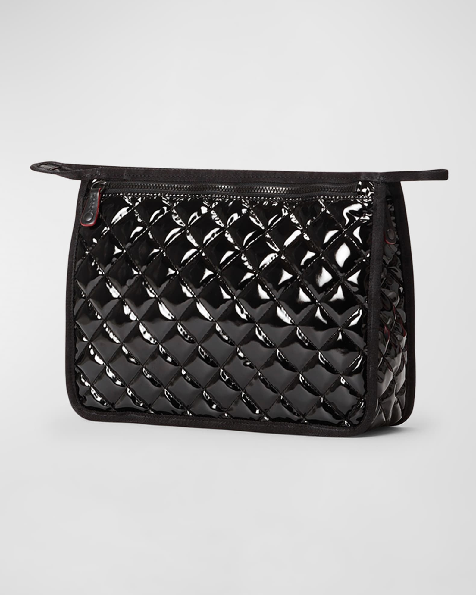 MZ WALLACE Metro Quilted Patent Clutch Bag Neiman Marcus