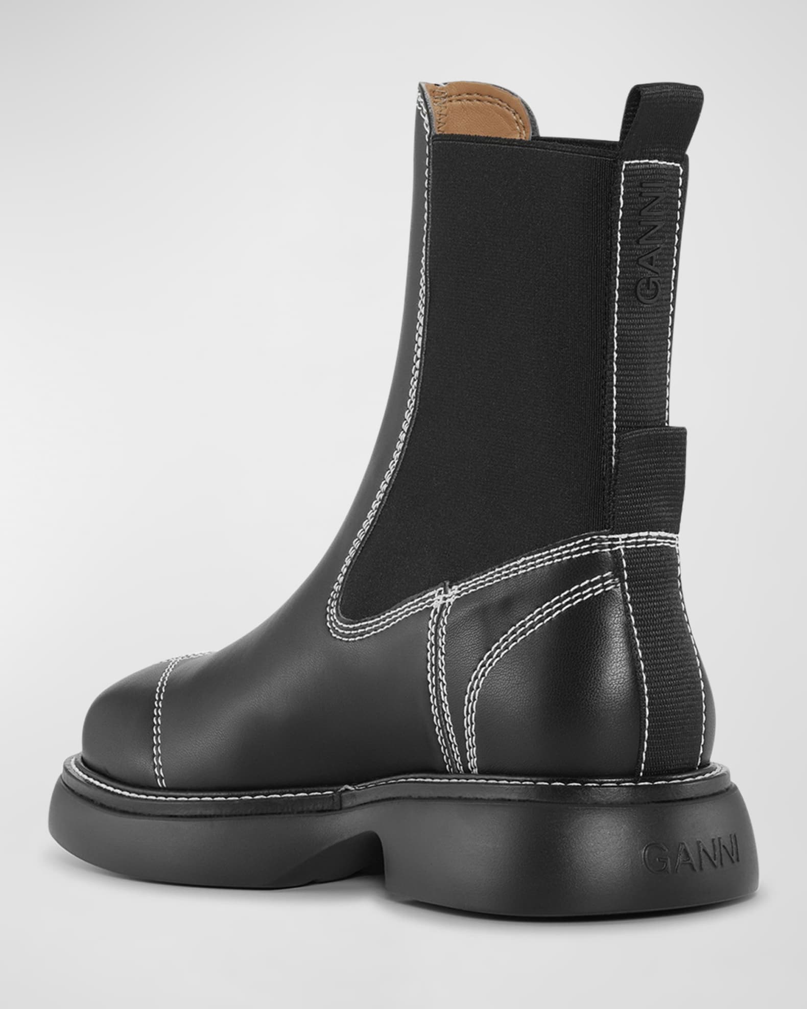 Ganni Everyday Faux Chelsea Boots Neiman Marcus