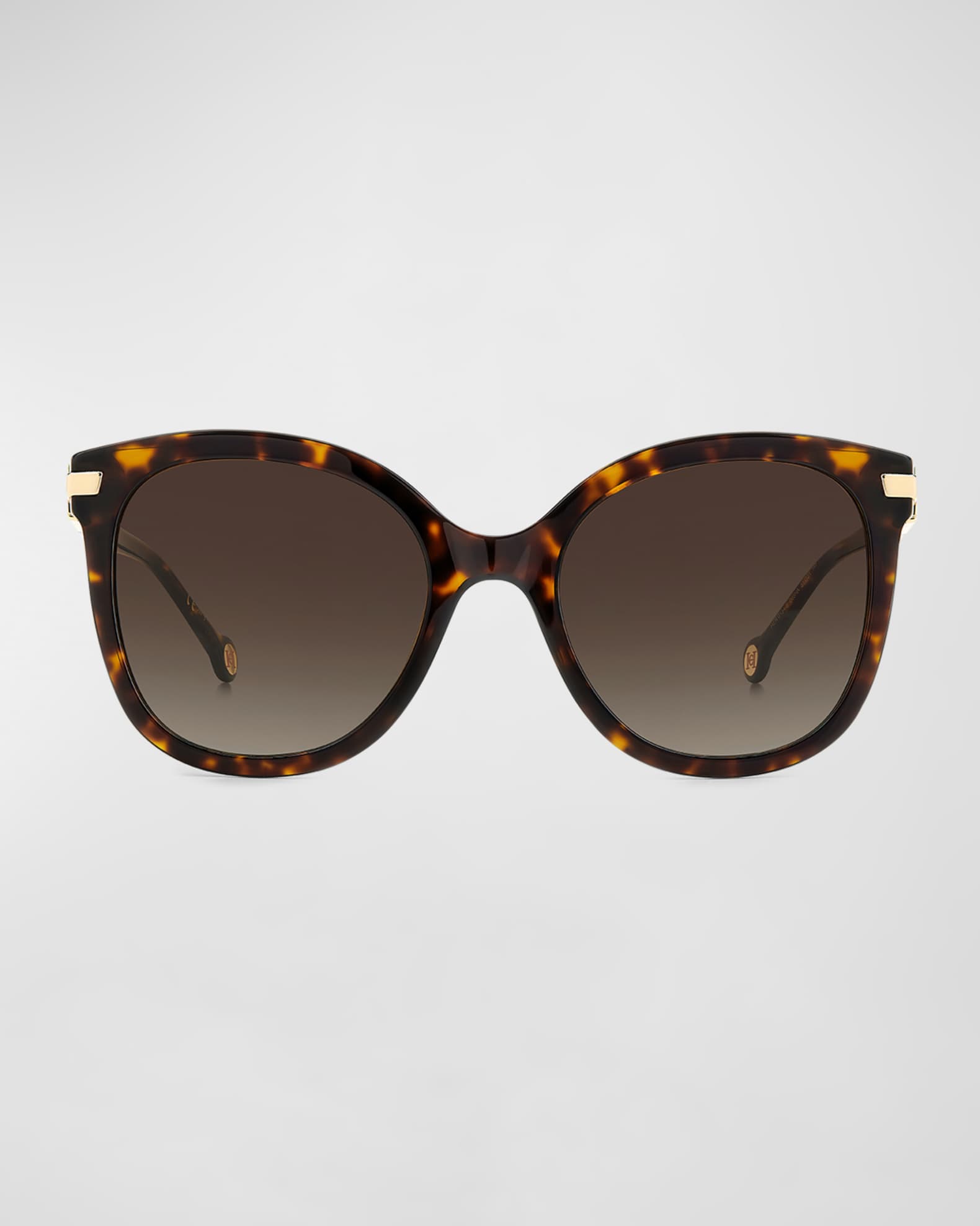 Carolina Herrera Her0134S Acetate Round Sunglasses | Neiman Marcus