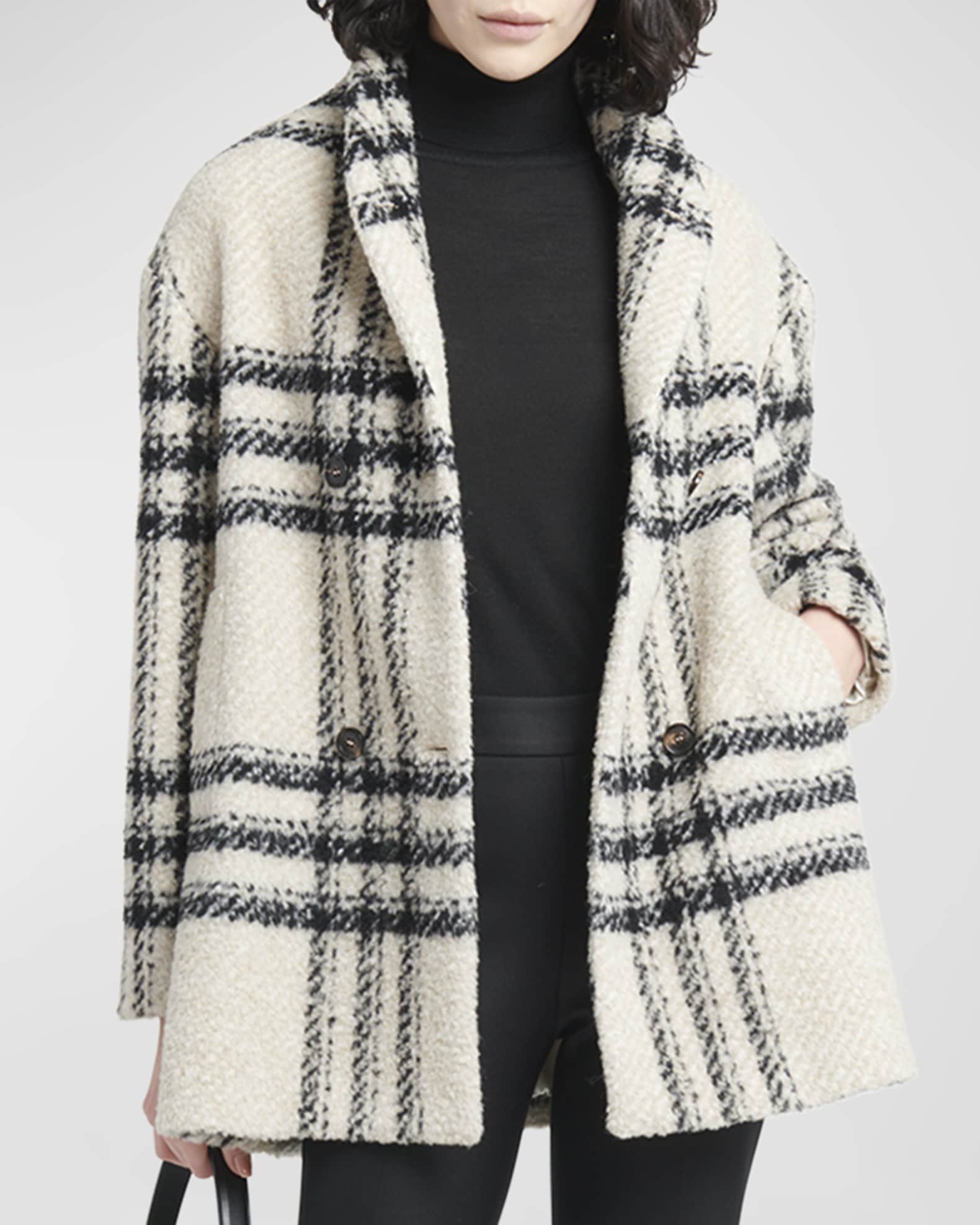 Louis Vuitton Wool Hopsack Belted Coat