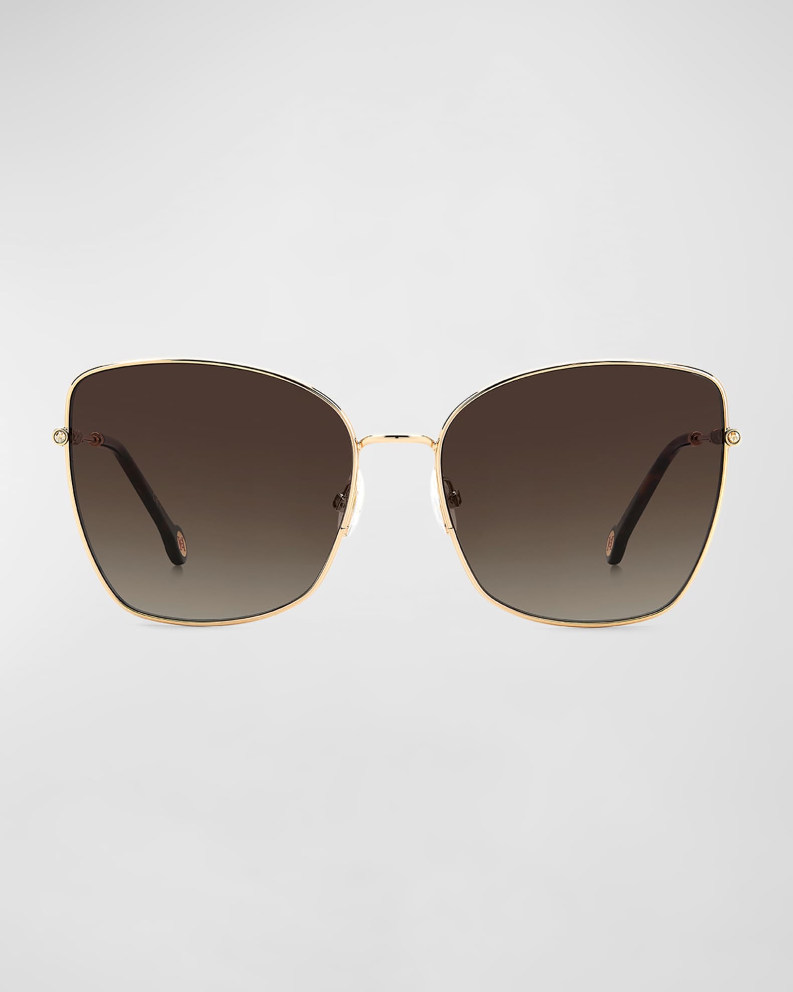 Carolina Herrera Her0133S Glittery Metal Butterfly Sunglasses