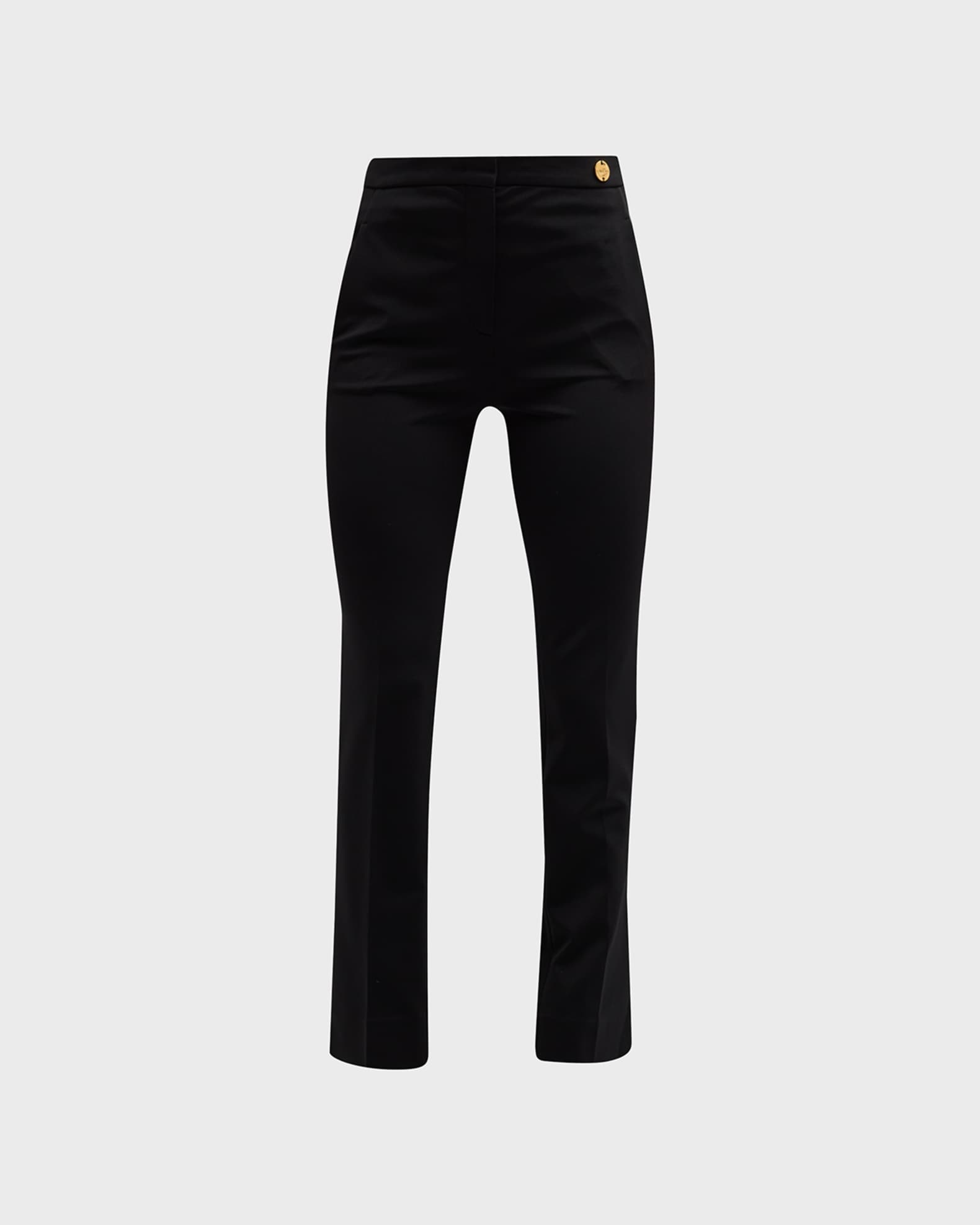 Cropped skinny black trousers outlet