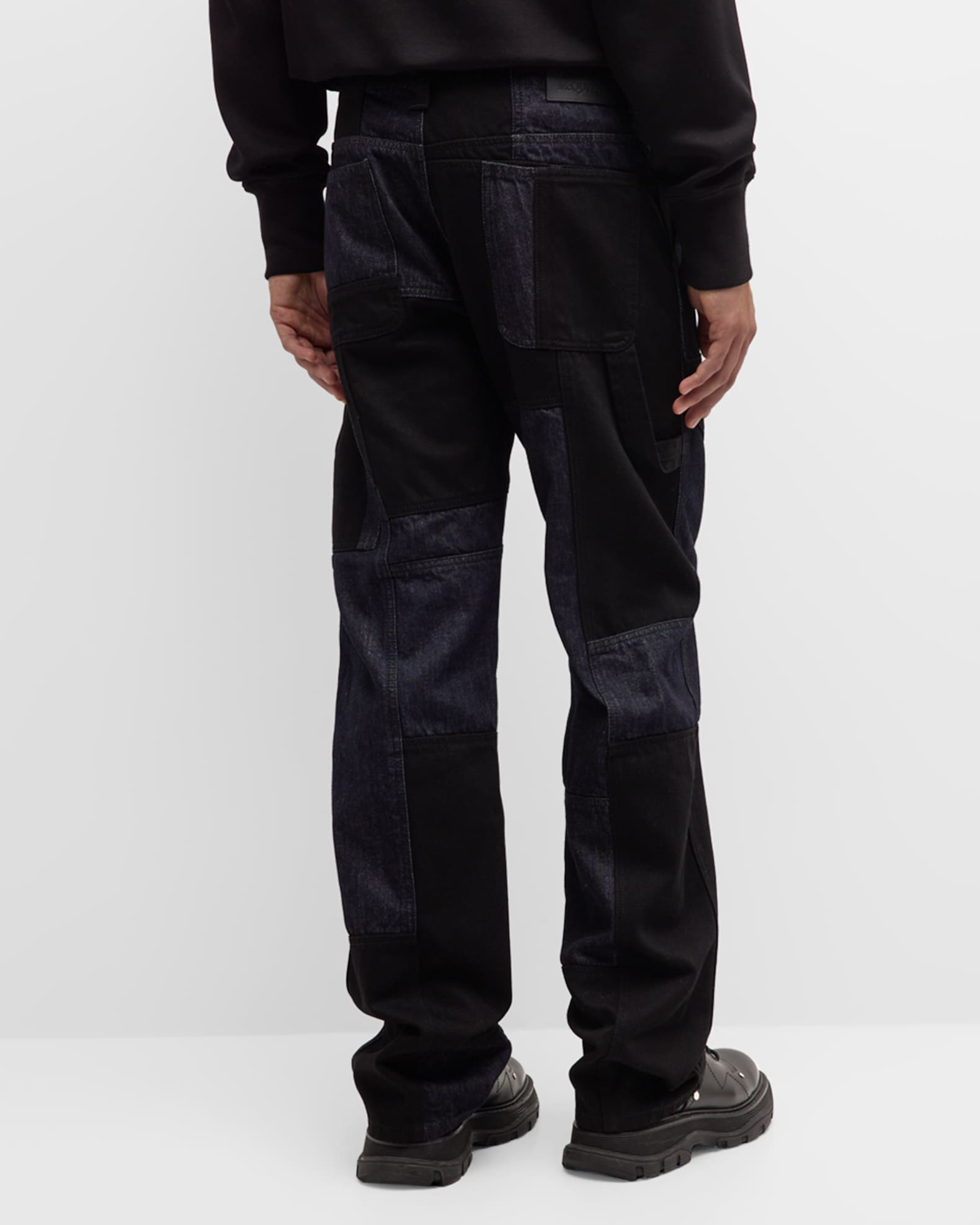 Monogram Embossed Suede Carpenter Pants - Ready to Wear