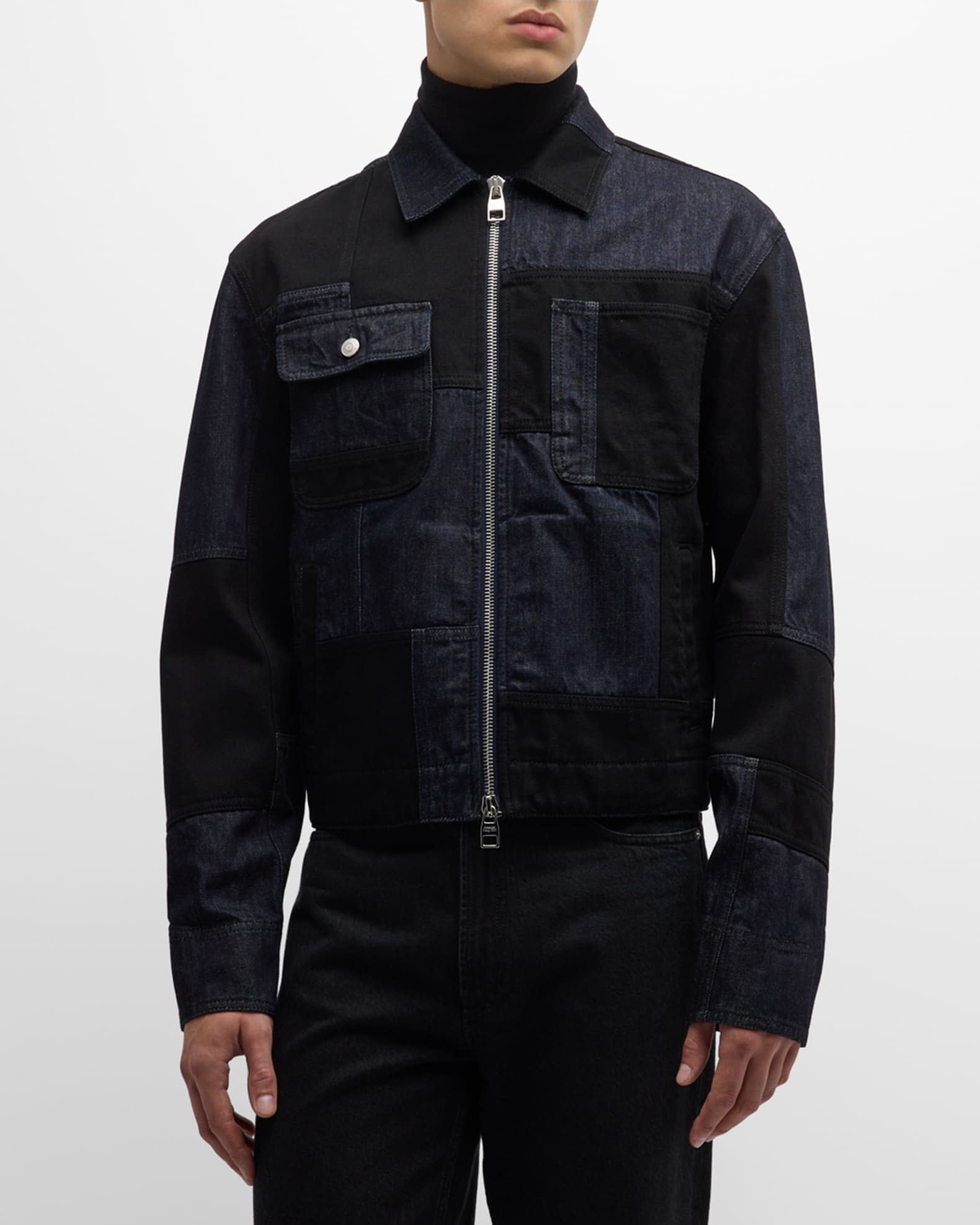 Louis Vuitton® - Made To Order Monogram Patchworked Portrait Denim Jacket  in 2023