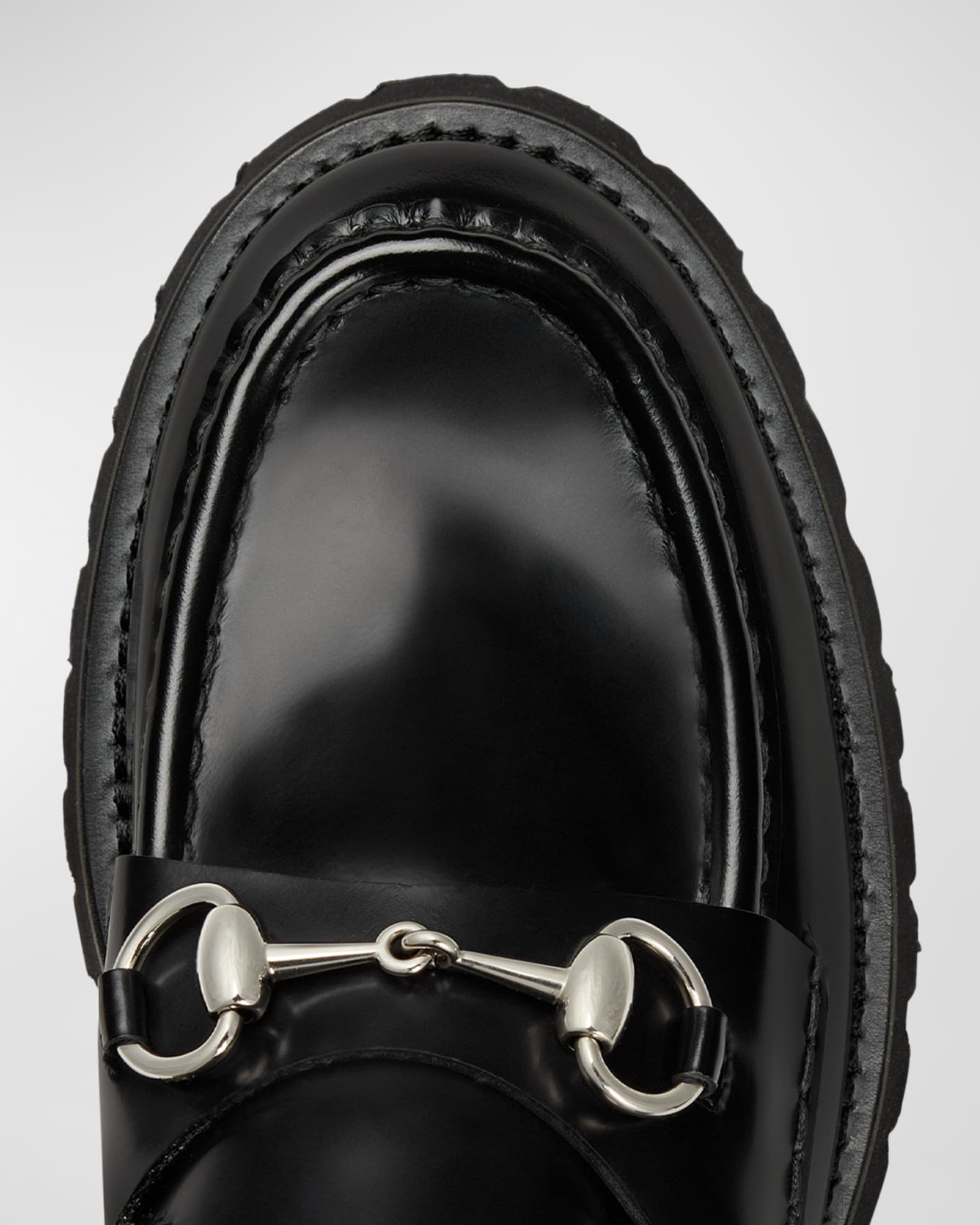 Gucci Sylke Leather Bit Loafers | Neiman Marcus