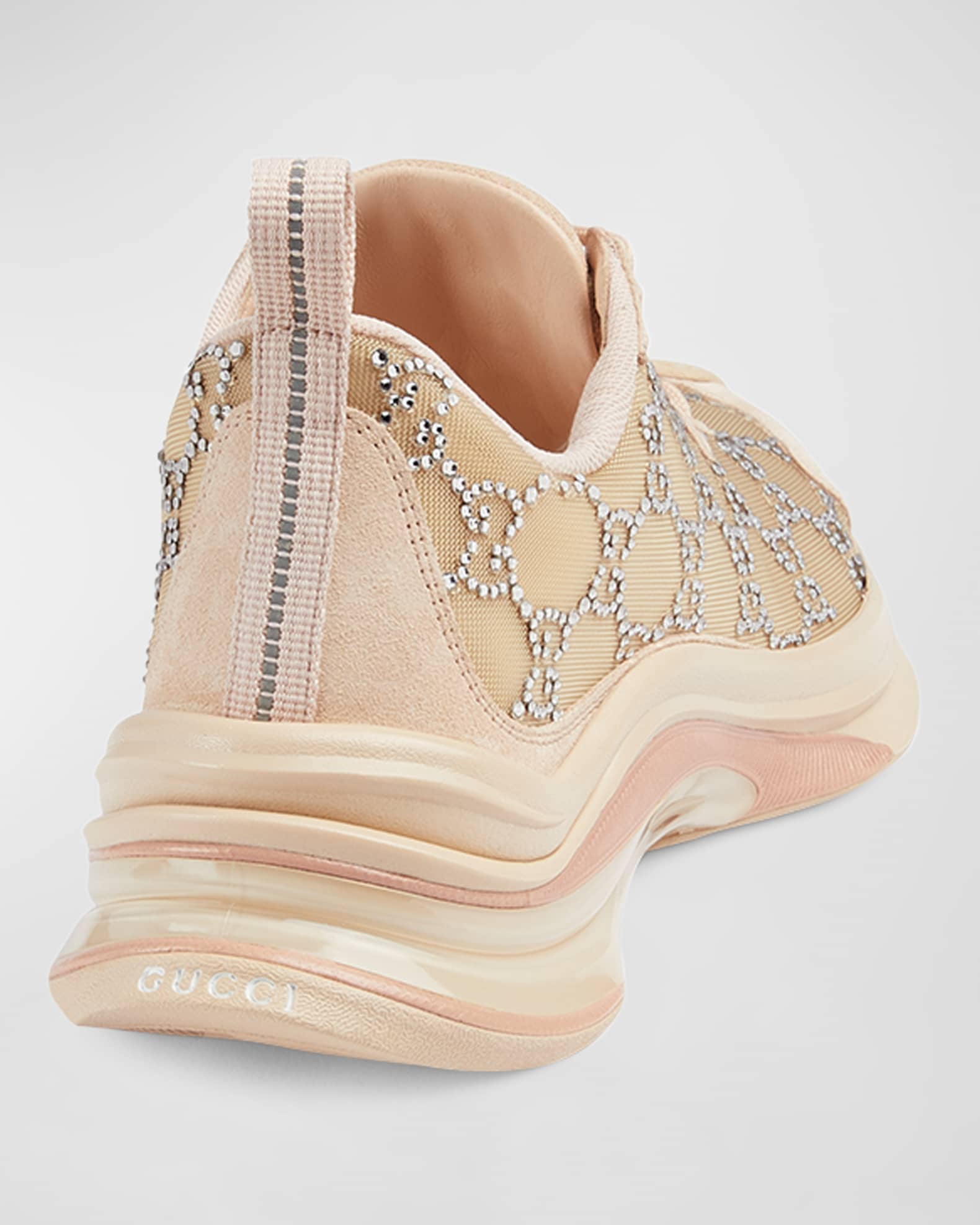 Gucci GG Crystal Mesh Runner Sneakers
