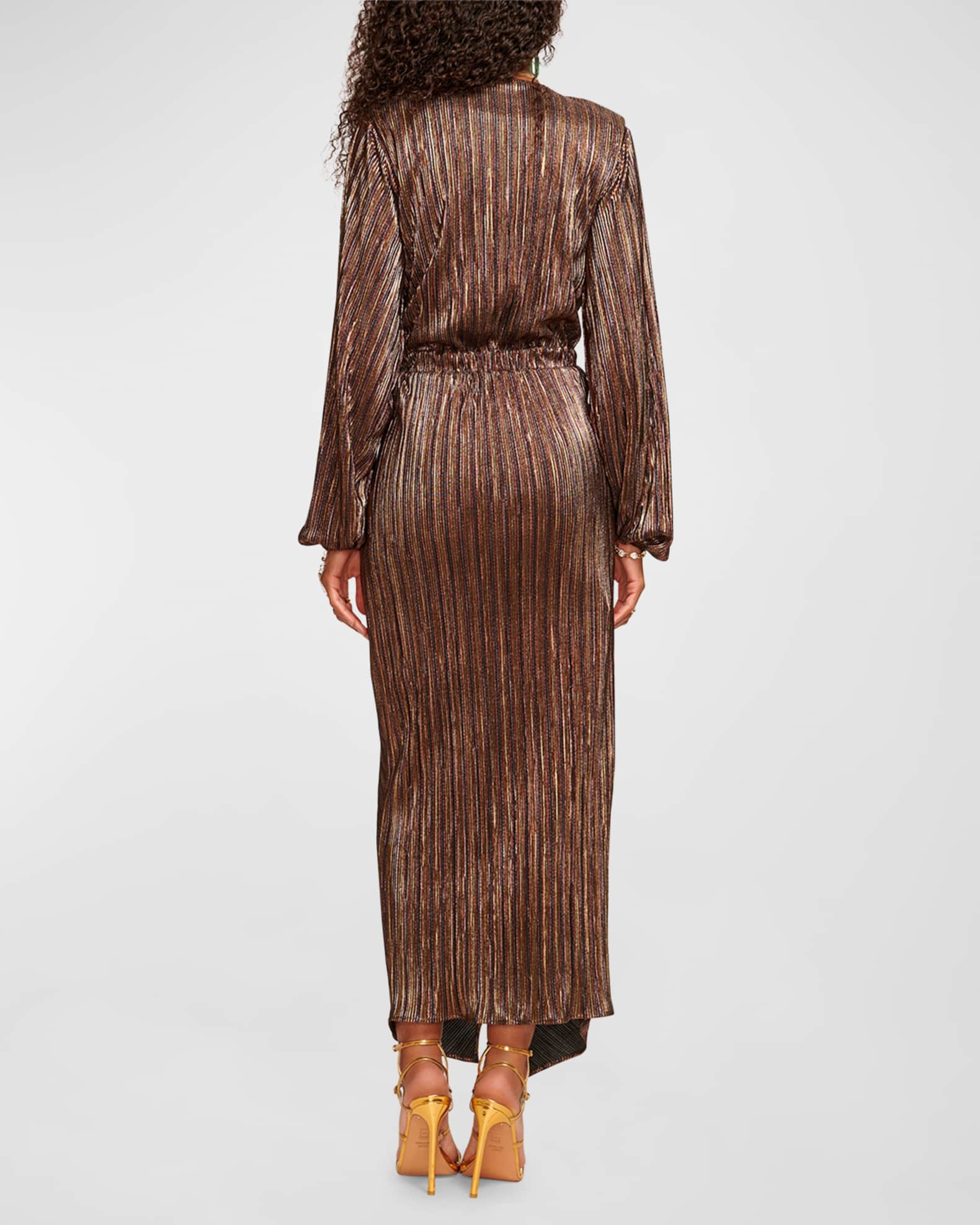 Imelda Metallic Embroidered Maxi Dress by Ramy Brook main image 0