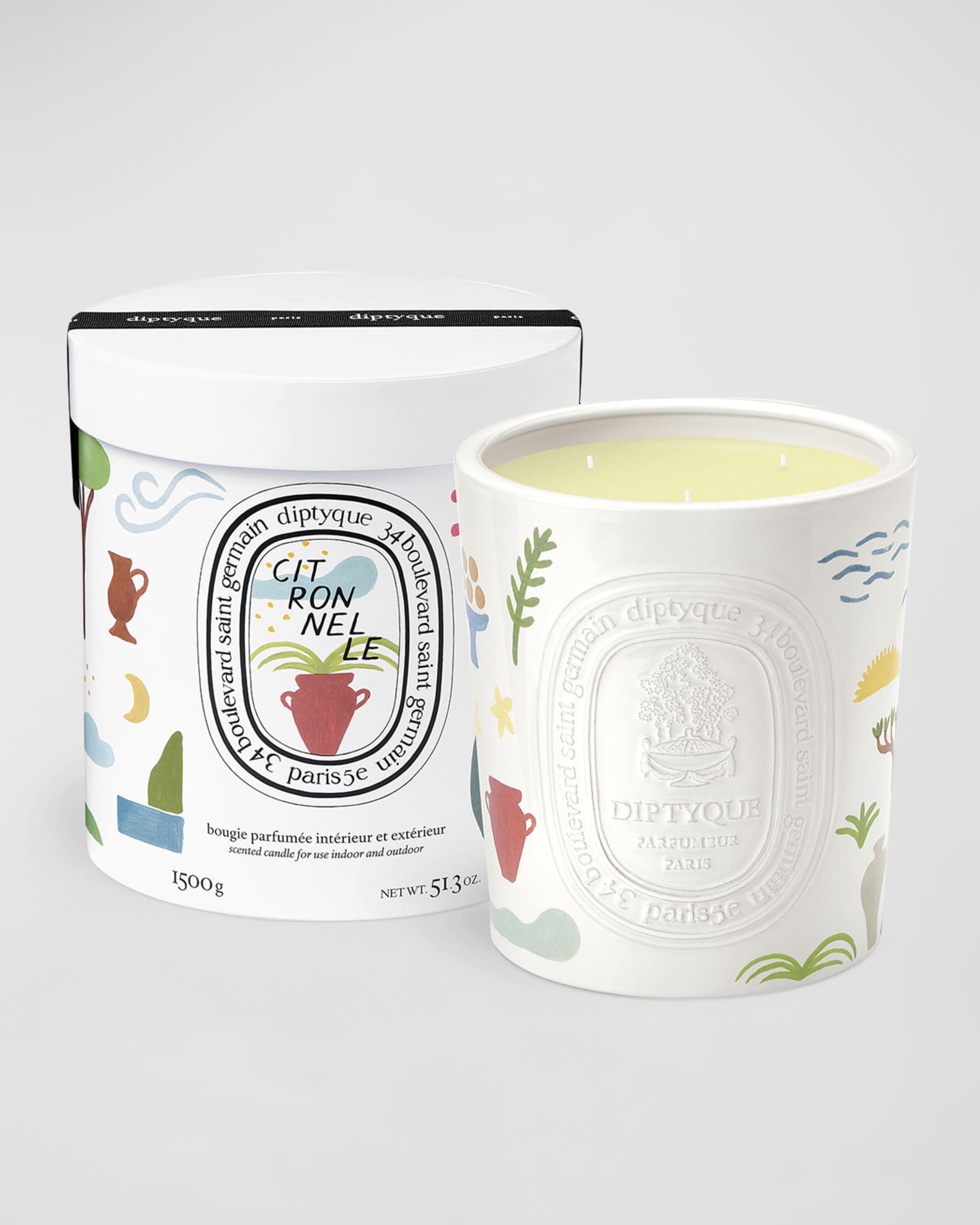 DIPTYQUE Citronnelle Indoor/Outdoor Scented Candle, 51.3 oz. Limited