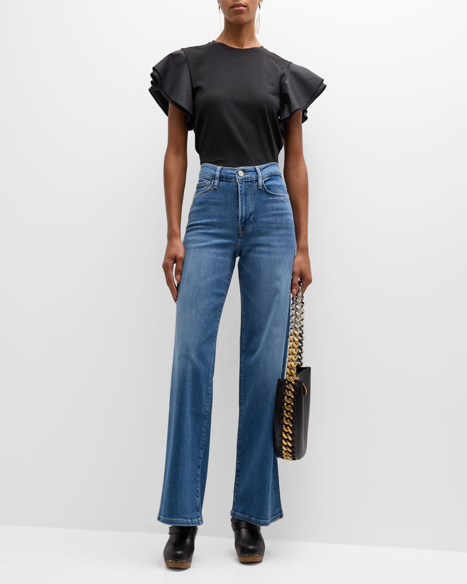 FRAME Le Slim Palazzo Jeans | Neiman Marcus