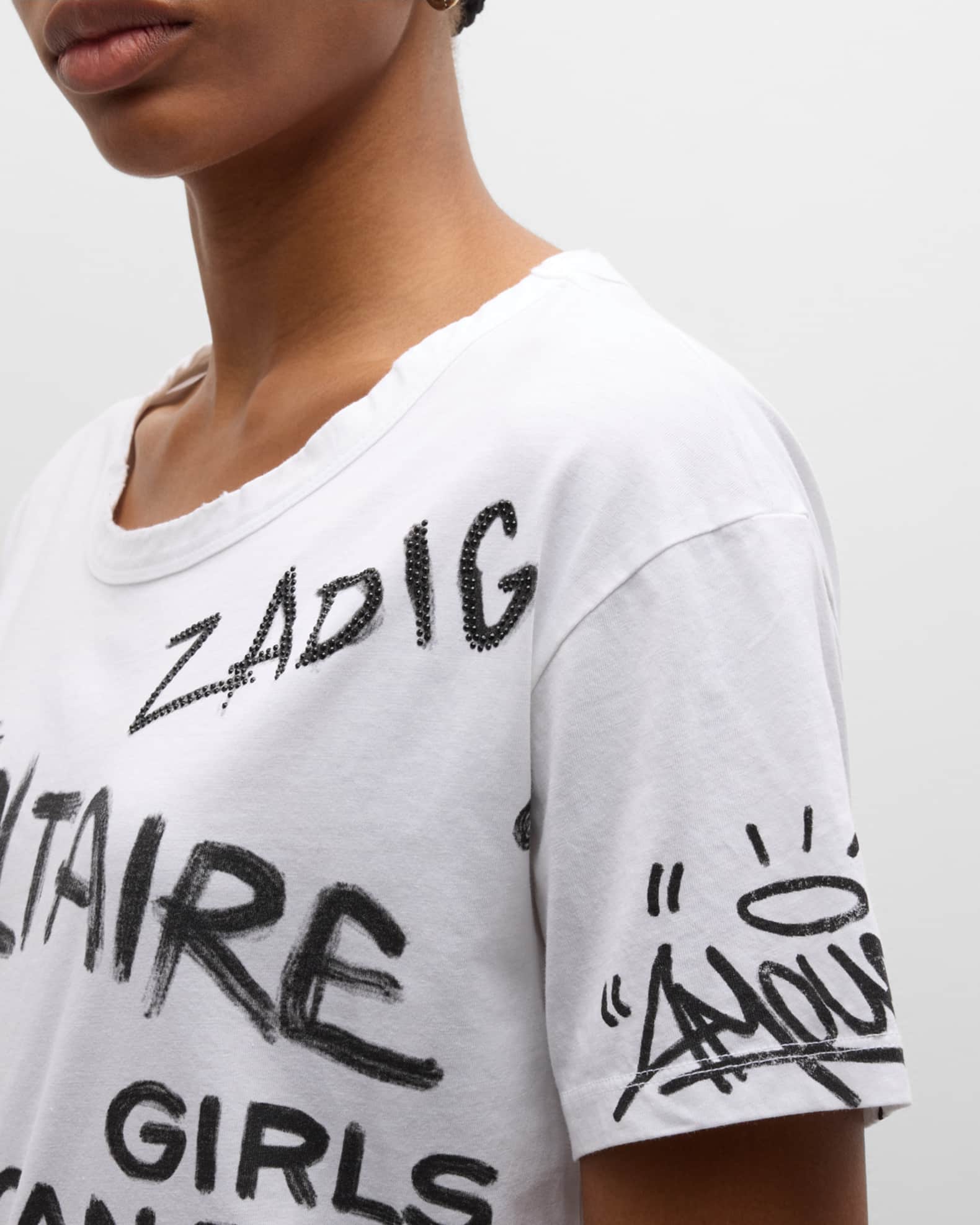 Zadig & Voltaire Marta Manifesto Tag T-Shirt
